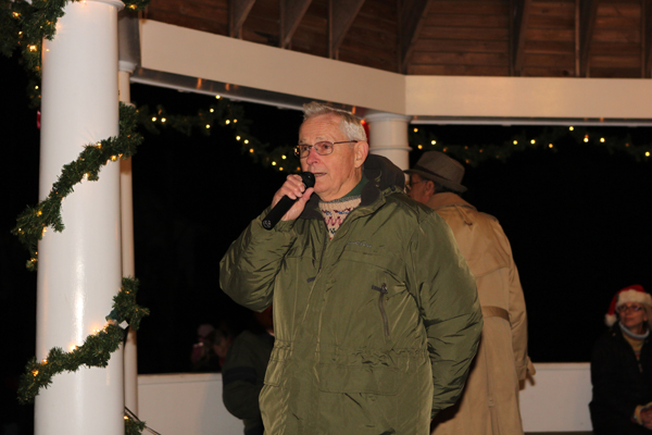  sang holiday songs at the Westhampton Beach Tree and Menorah Lighting on the Village Green Saturday