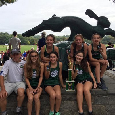 Chloe Haynes of Hampton Bays placed fifth overall at the Westhampton Beach Invitational on Thursday