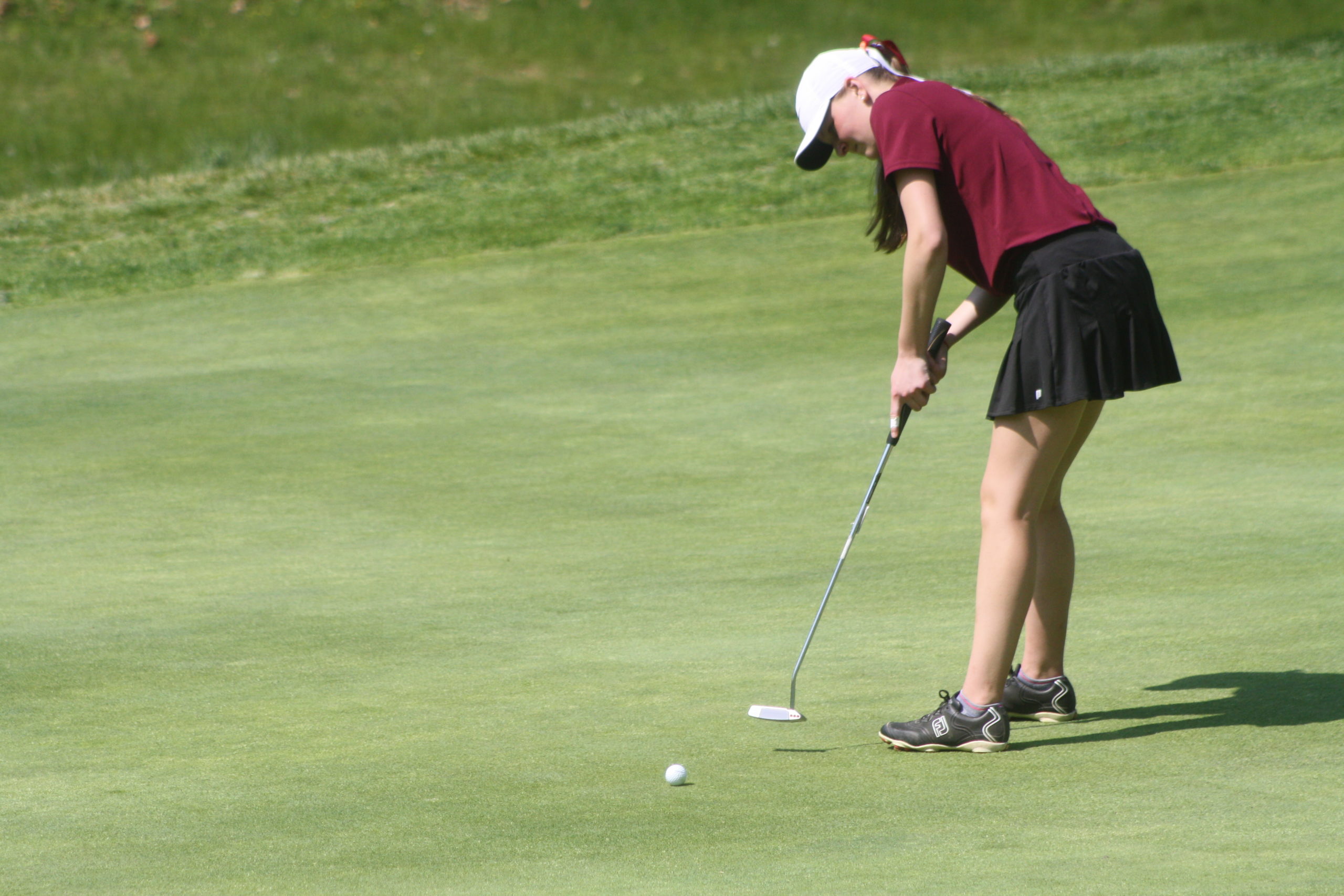 Caraline Oakley at last year's Suffolk County Girls Golf Championships.