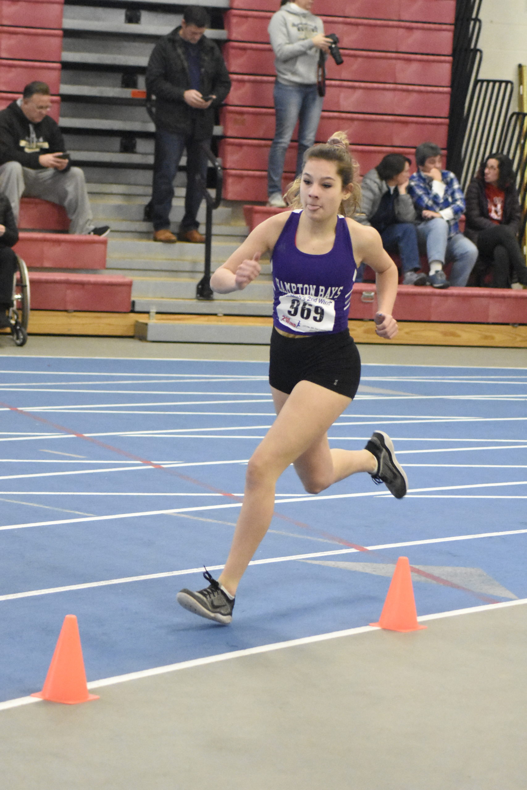 Hampton Bays junior Cassidy Moore finished 10th in the 600-meter run.  DREW BUDD