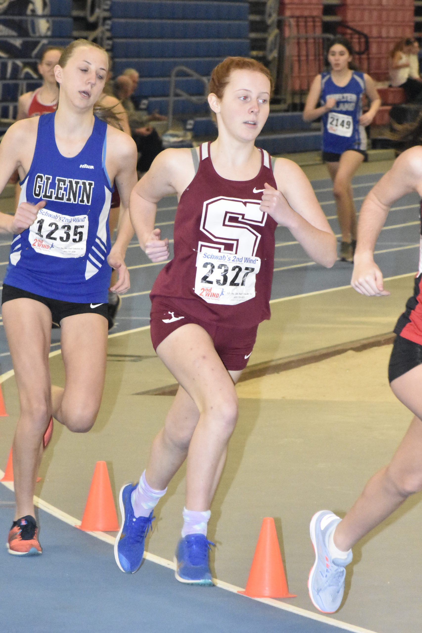Southampton freshman Allison Rishel in the 1,500-meter race.