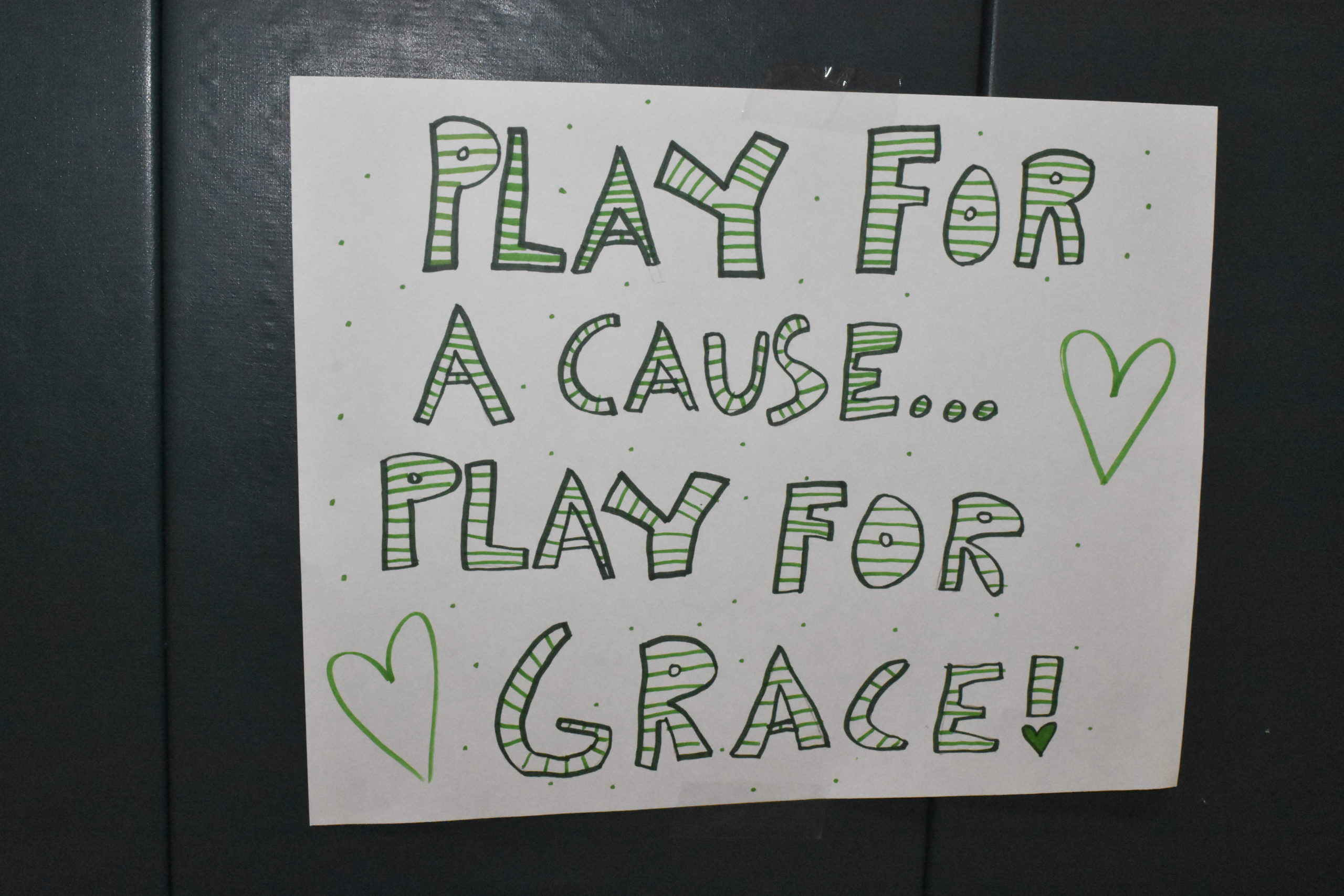 The Westhampton Beach girls basketball team brought members of the community together on Thursday, January 23, to raise funds for student Grace Guerra, who has tumors on her brain and spine.