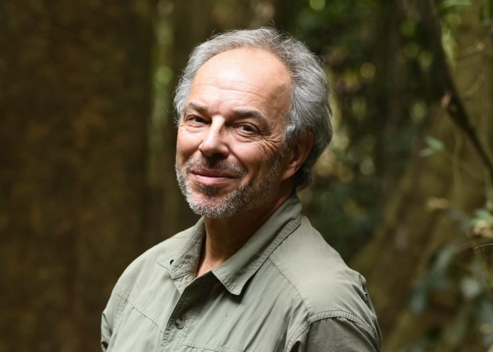 Writer and scientist Carl Safina in Uganda.