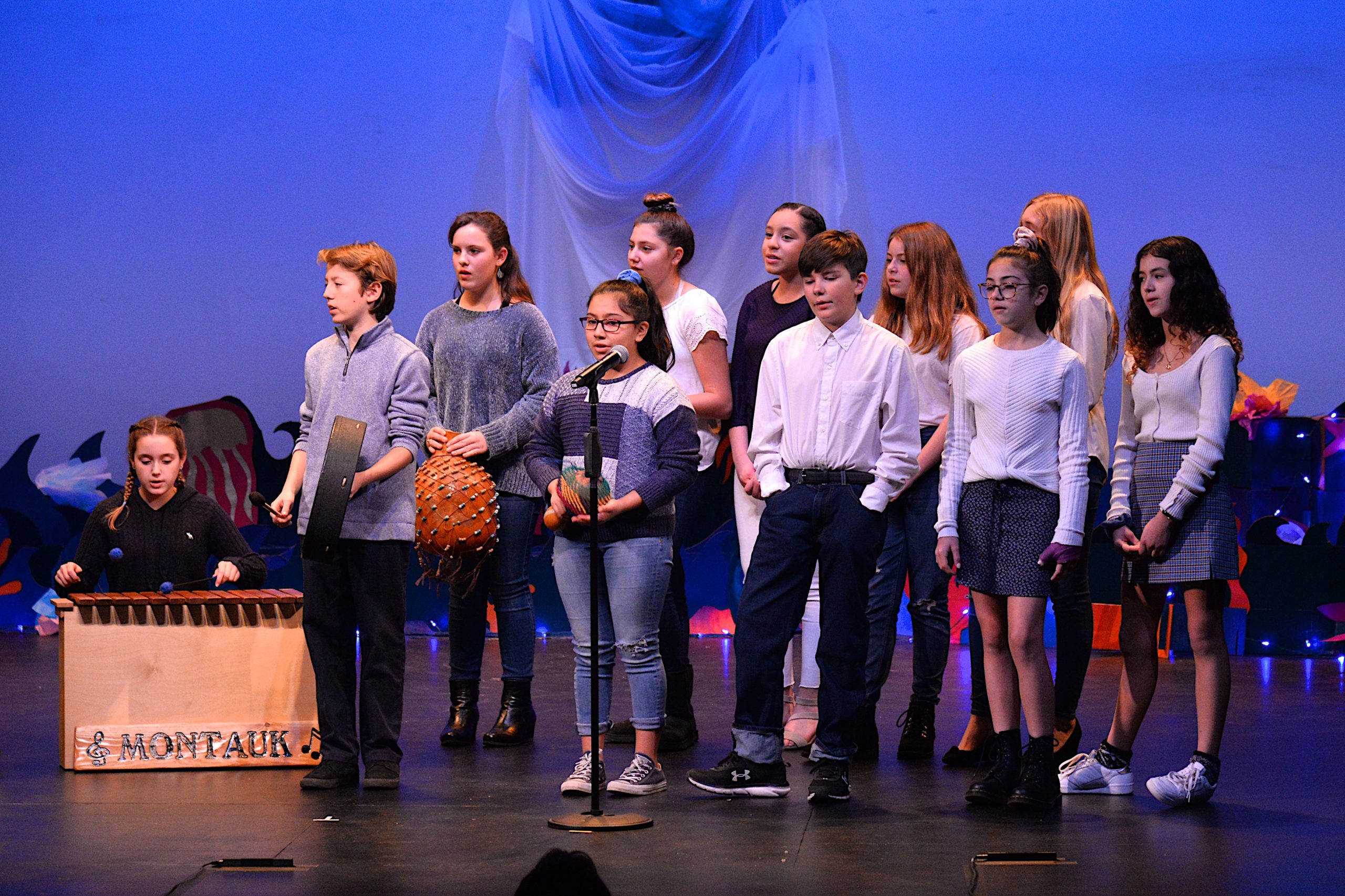The Student Arts Festival opened at Guild Hall on Saturday with a reception. The Montauk School chorus performed. KYRIL BROMLEY