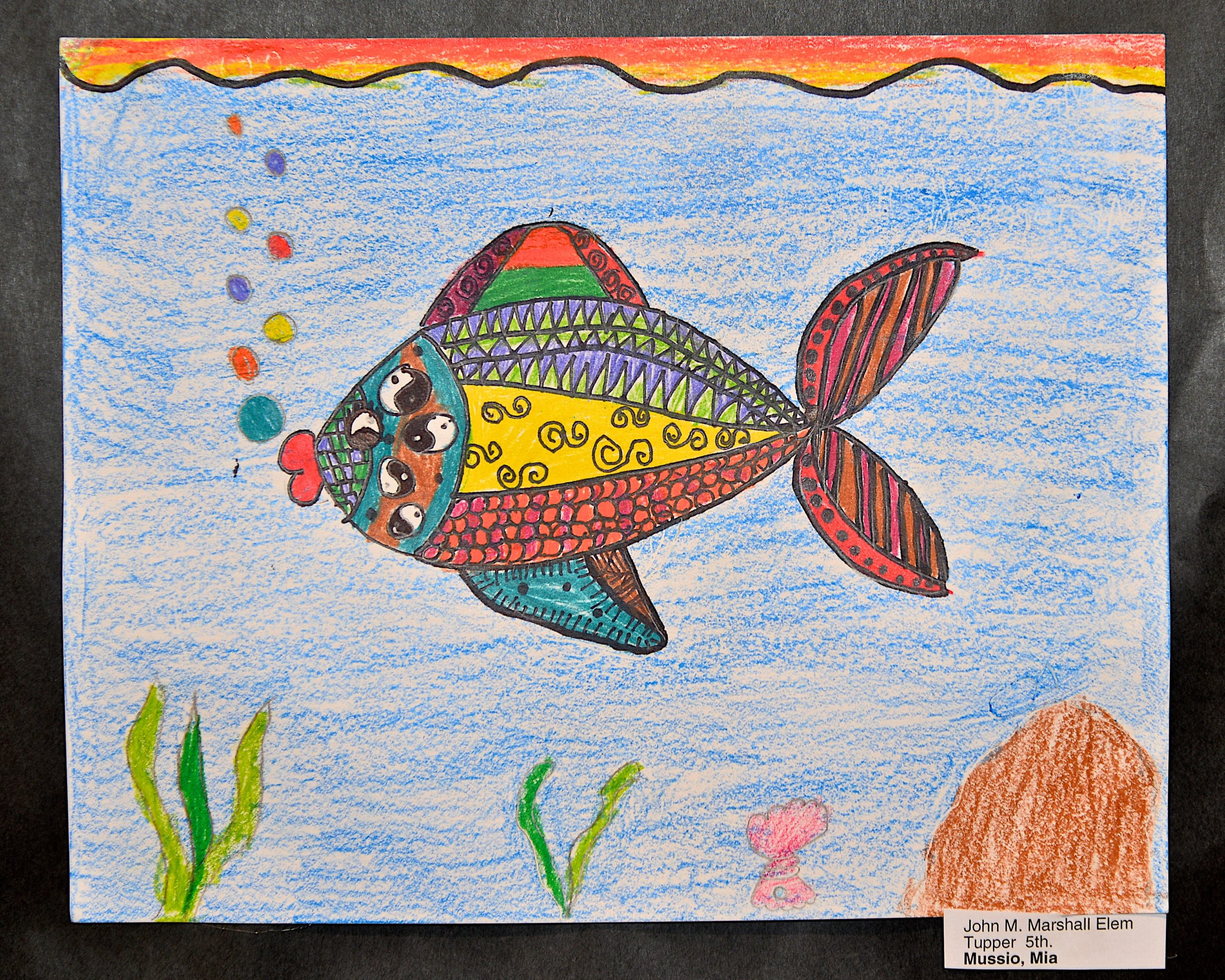 A work from John Marshall Elementary School 5th grade student Mia Mussio.     KYRIL BROMLEY