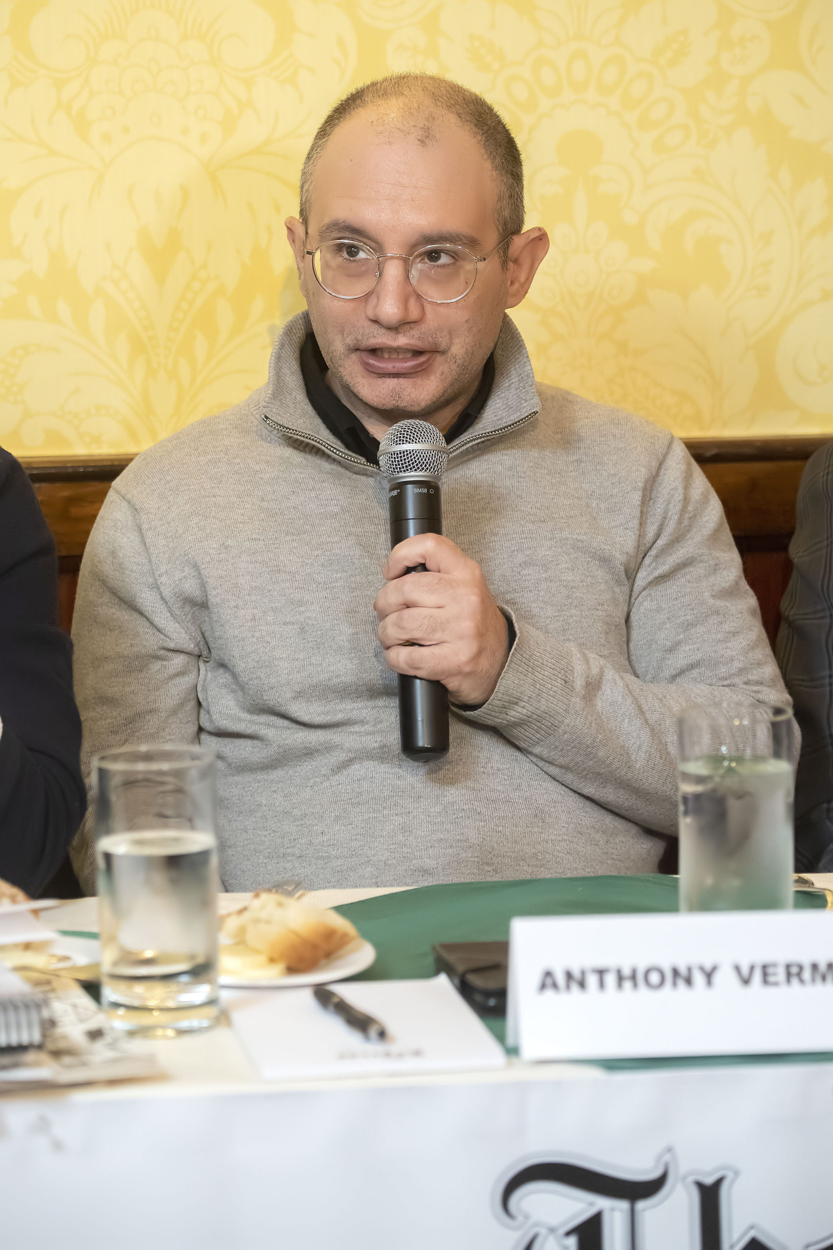 Panelist Anthony Vermandois.       MICHAEL HELLER