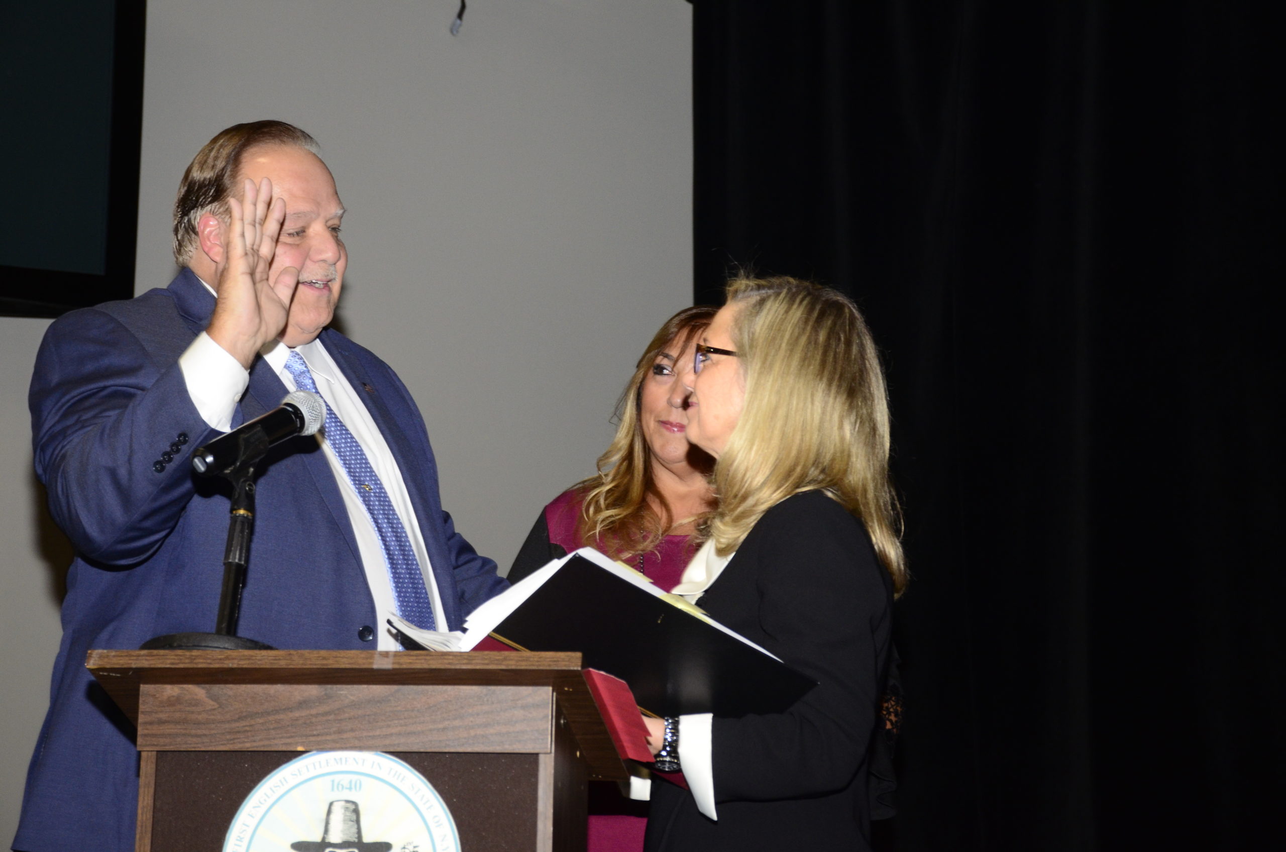 Town Board Member Rick Martel was sworn into his first term on the board on Tuesday. GREG WEHNER