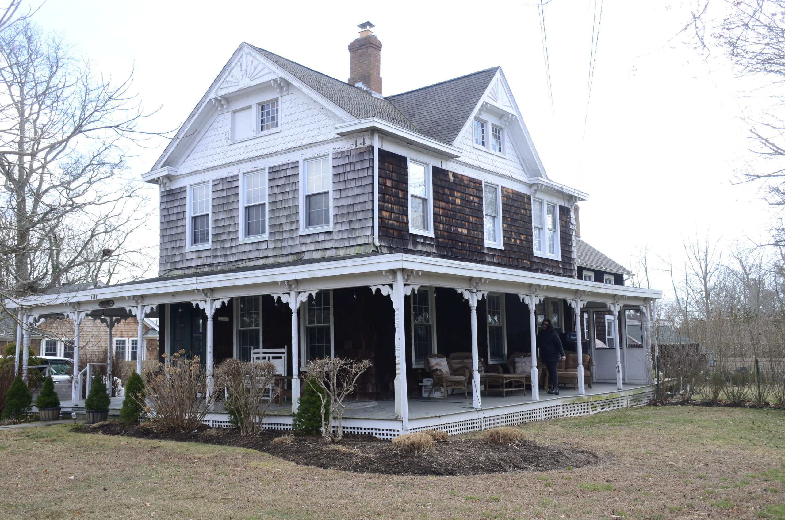 The Topping-Raynor House in Westhampton was recently designated as a historic landmark by the Town of Southampton. GREG WEHNER