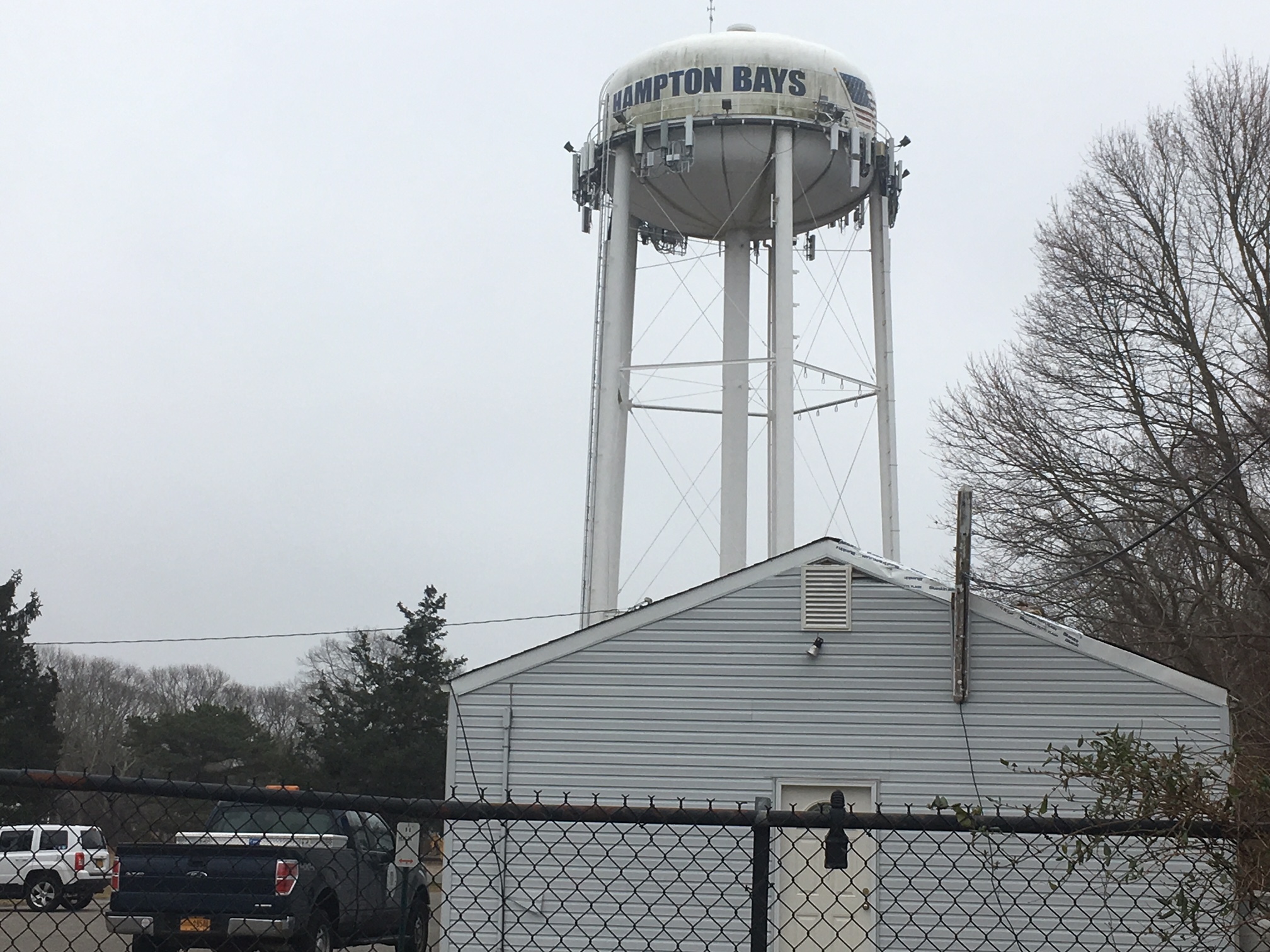 The Hampton Bays Water District Facility 1 off Ponquogue Avenue.  KITTY MERRILL