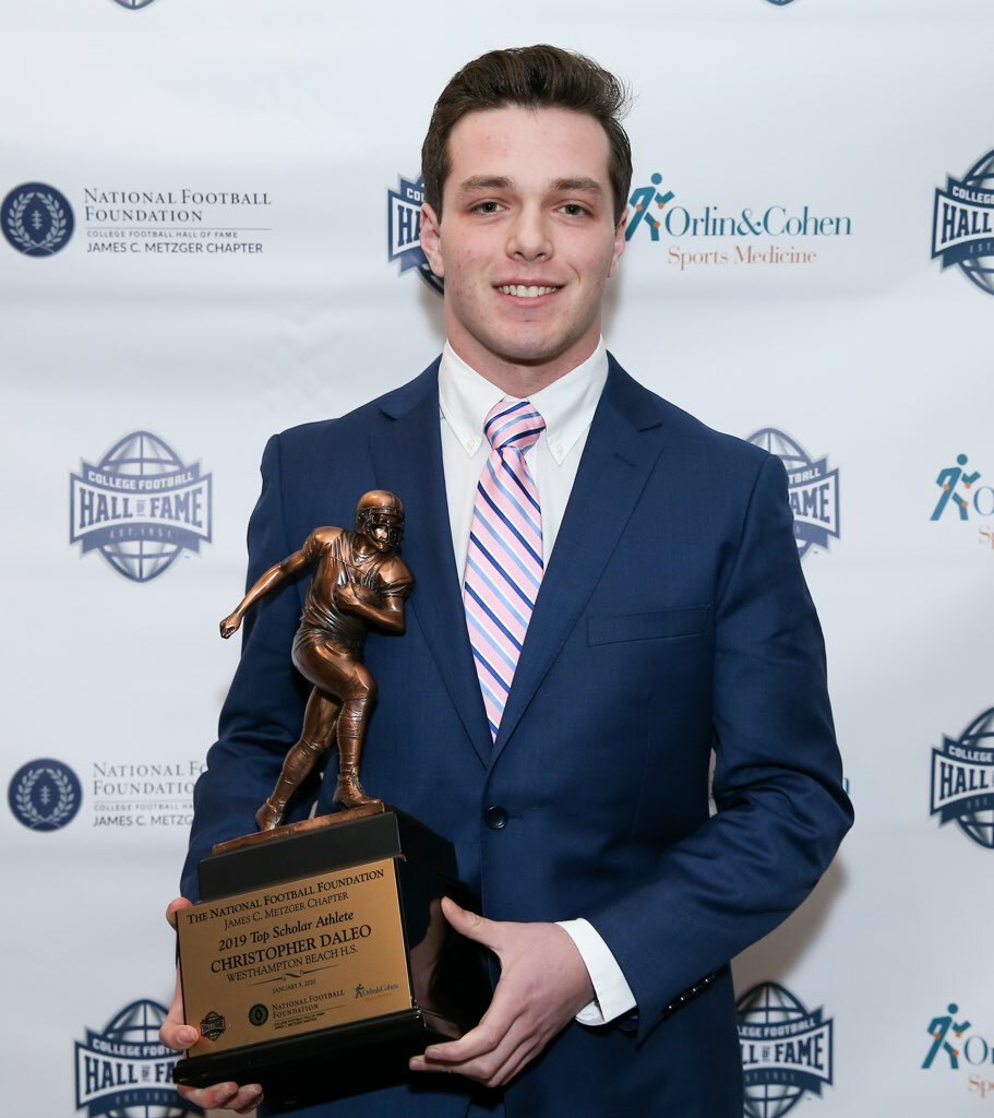 Chris Daleo was the recipient of the inaugural James C. Metzger Top Scholar Athlete Award.