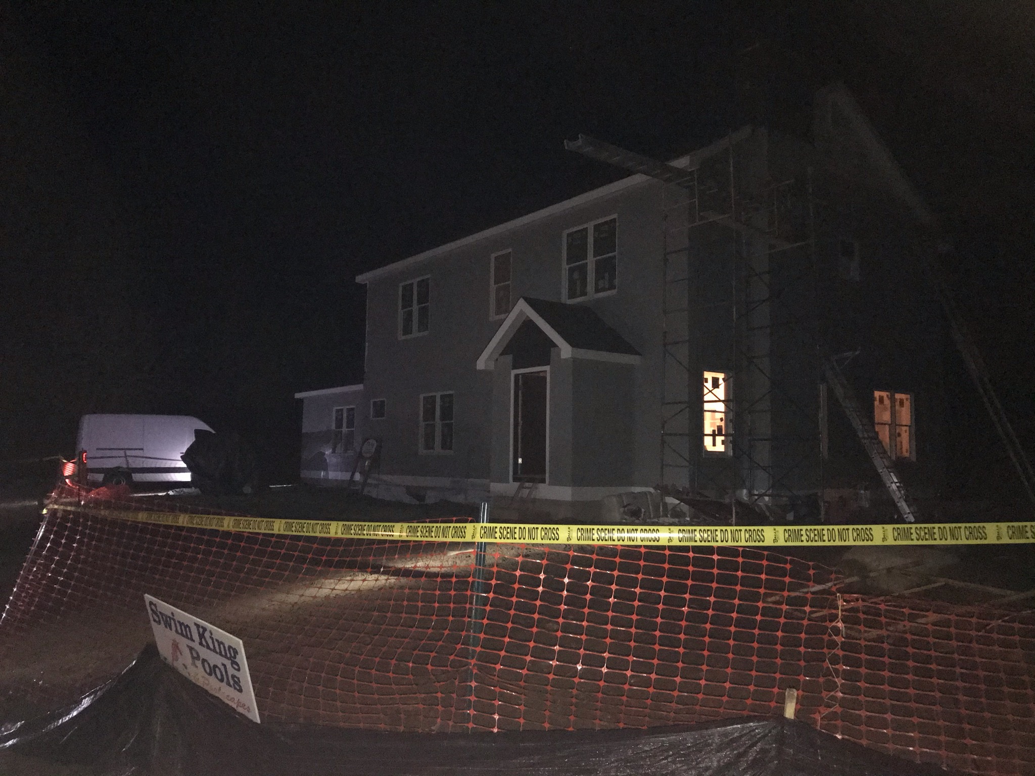 East Hampton Town Police responded to a construction accident at 57 Glenmore Avenue in Montauk on Friday night.