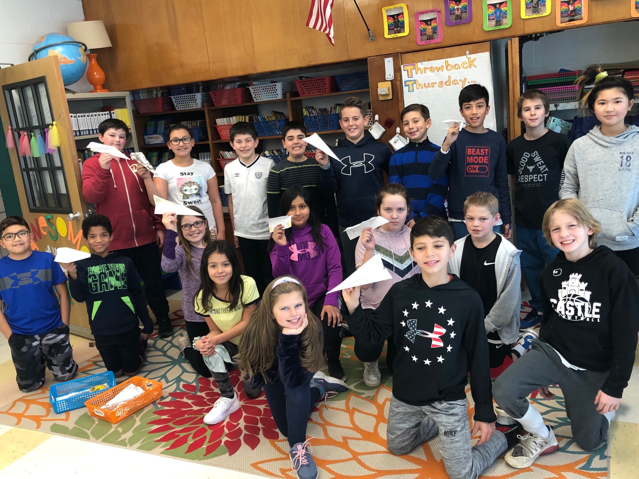 Stacey York's fifth graders at East Quogue Elementary School are reading the novel 