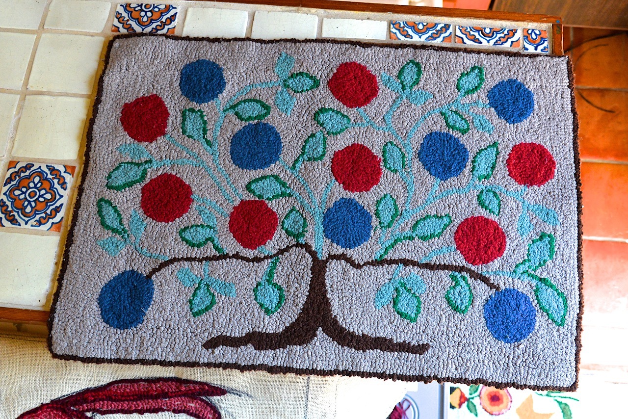 An original rug design by East Hampton's Irina Ourusoff.