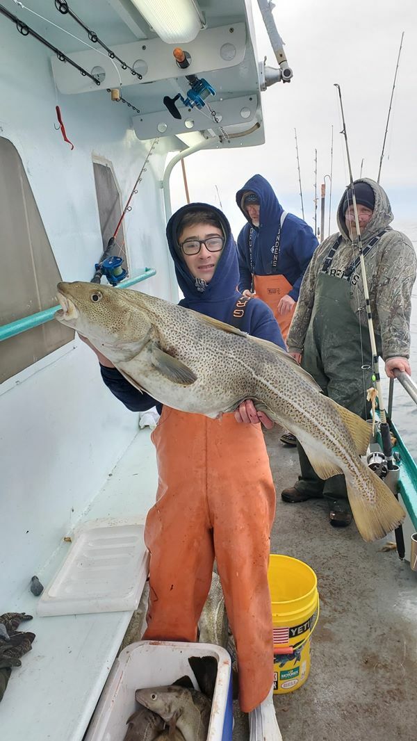 A good cod bite materialized off Block Island last week with customers decking some big codfish aboard the Viking Fleet boats out of Montauk. 