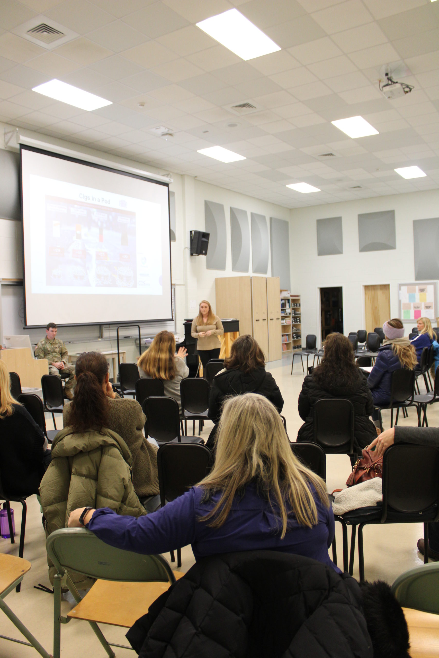 D.U.N.E. held a meeting Tuesday night educating parents of Westhampton Beach Middle School about the dangers of vaping. 