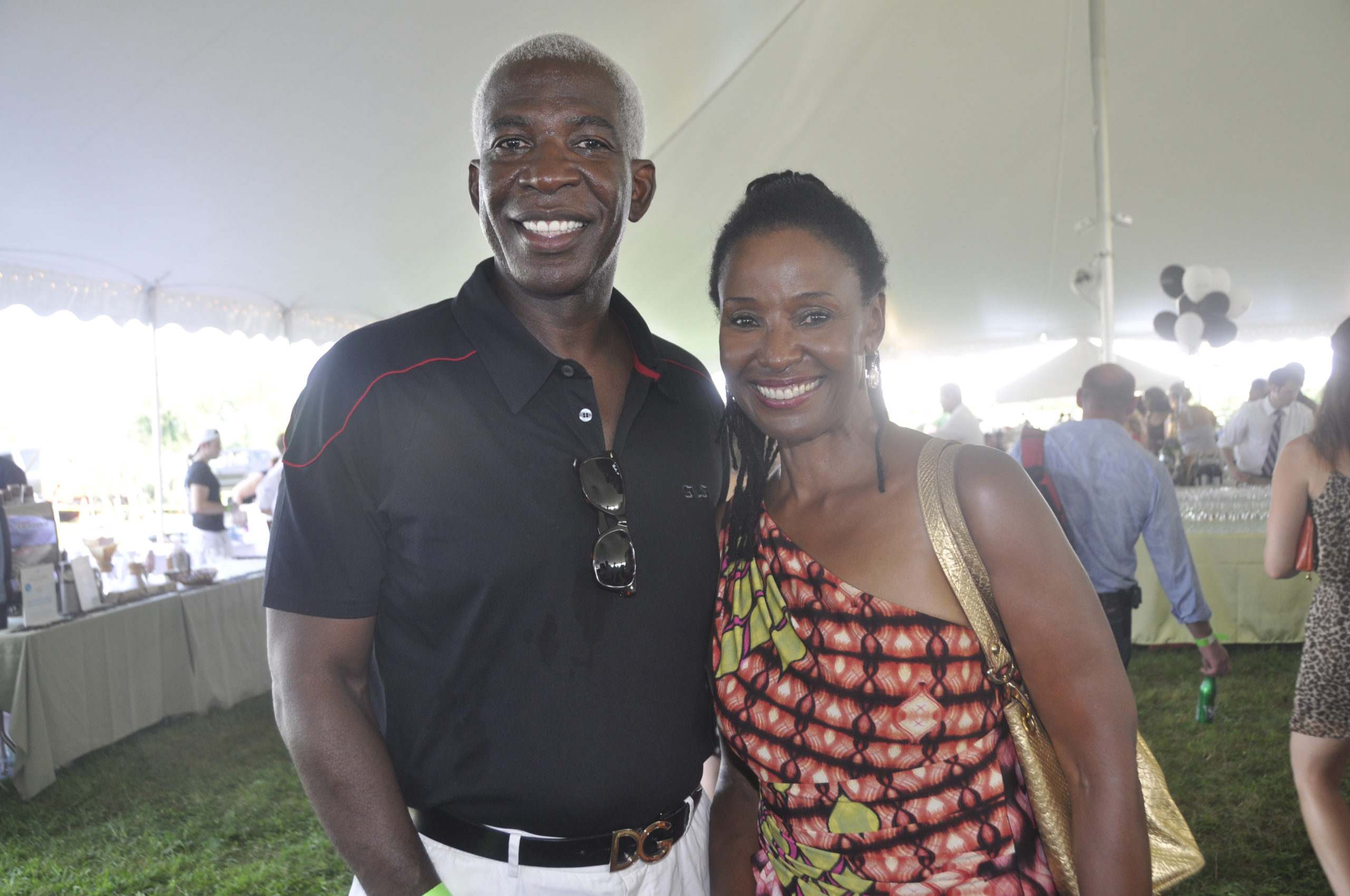 Dan Gasby and B. Smith at an event in Sagaponack in 2011.  PRESS FILE