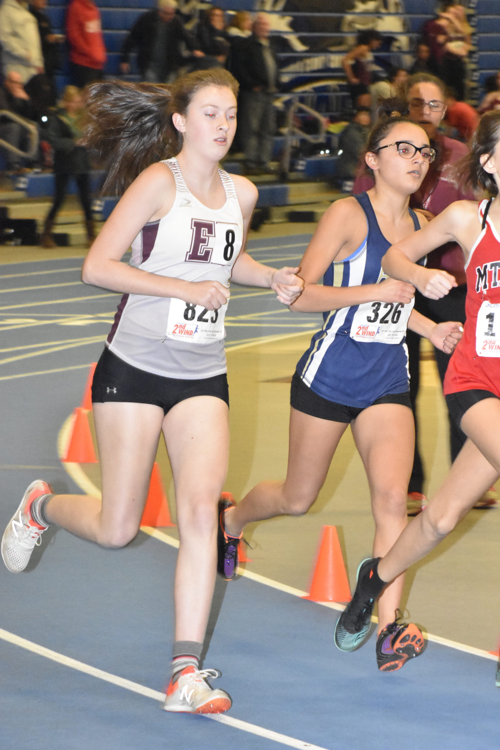 East Hampton's Ava Engstrom in the 1,500-meter race.