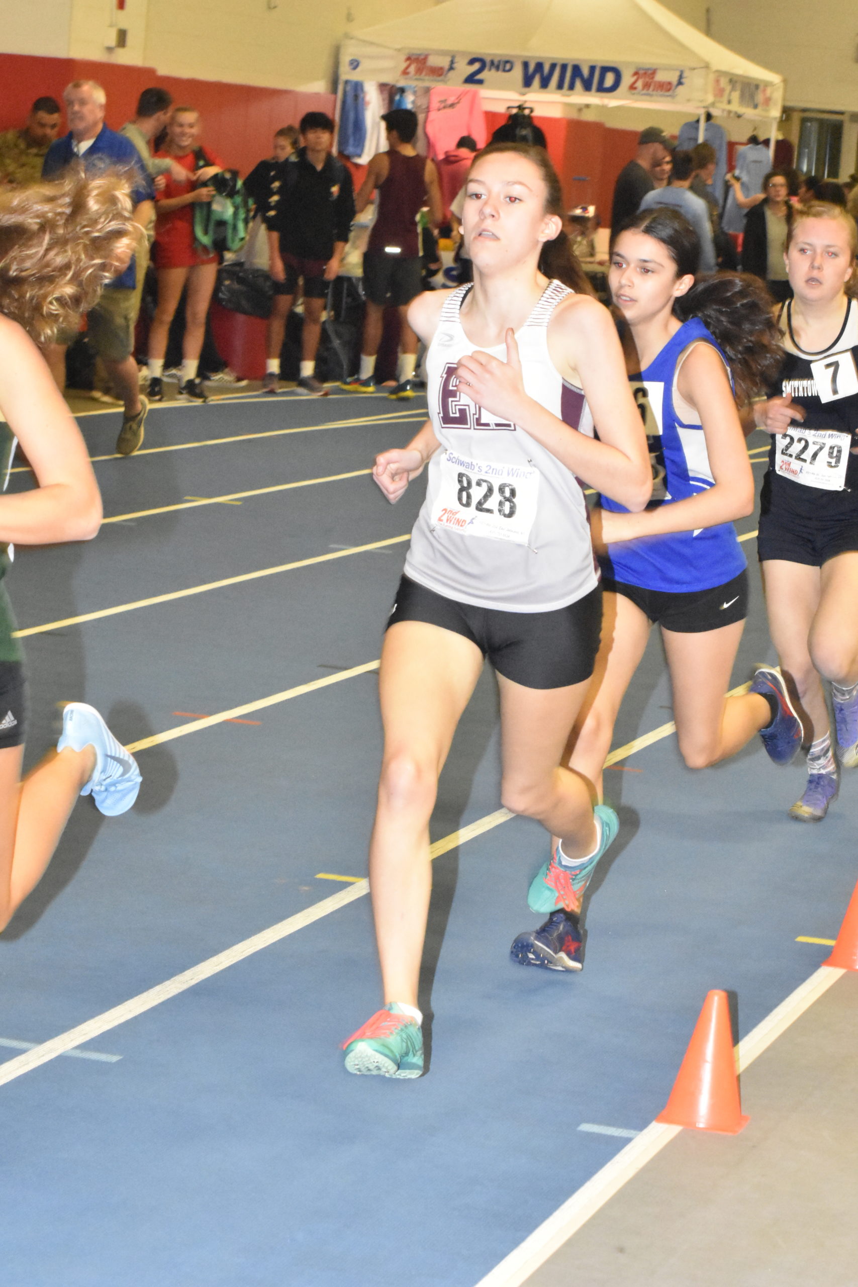 Pierson's Penelope Greene was one of just two East Hampton/Pierson/Bridgehampton track representatives along with East Hampton's Luc Campbell at the state qualifier on Monday night.  DREW BUDD