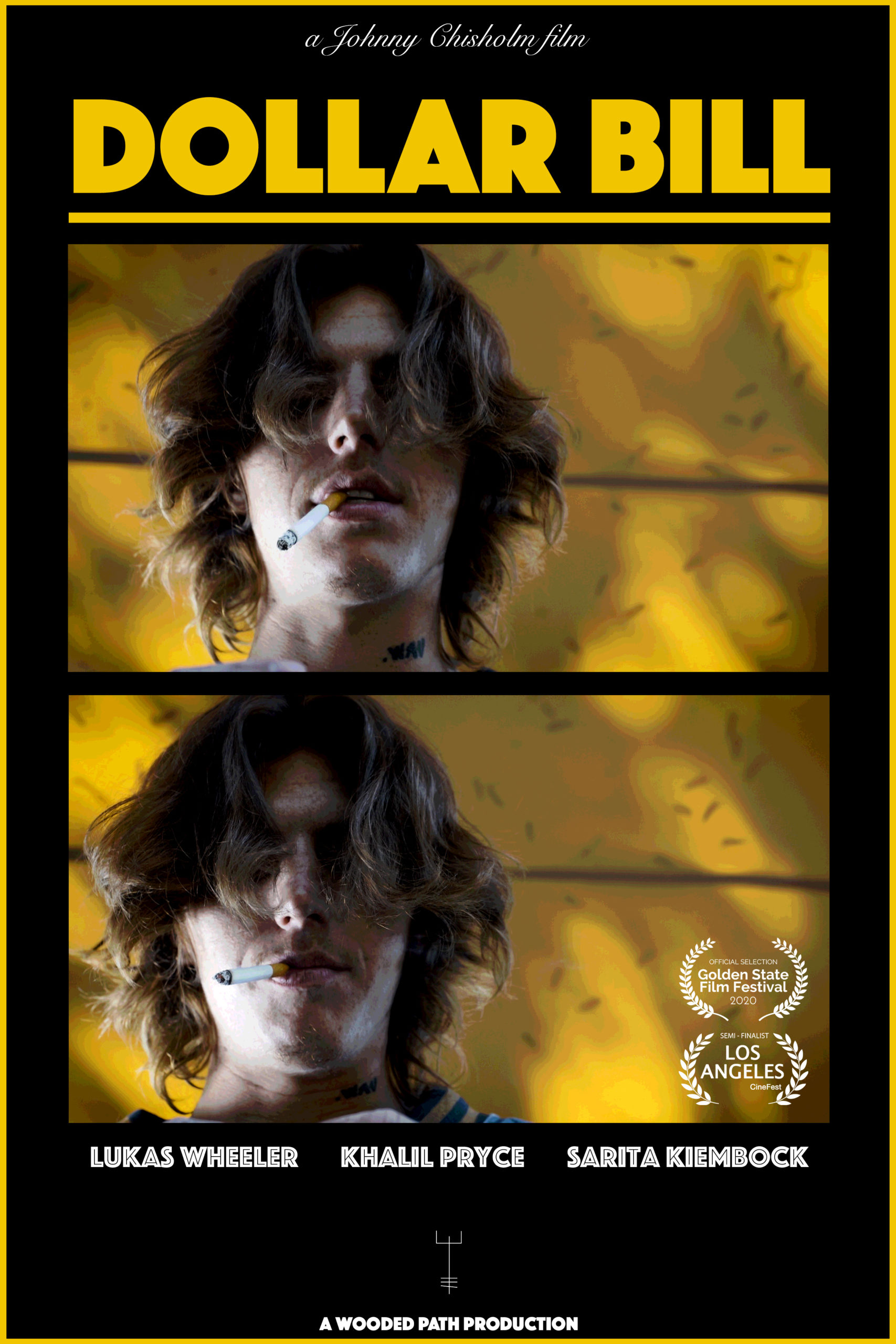 Lukas Wheeler in a poster for Johnny Chisholm's short film,. 
