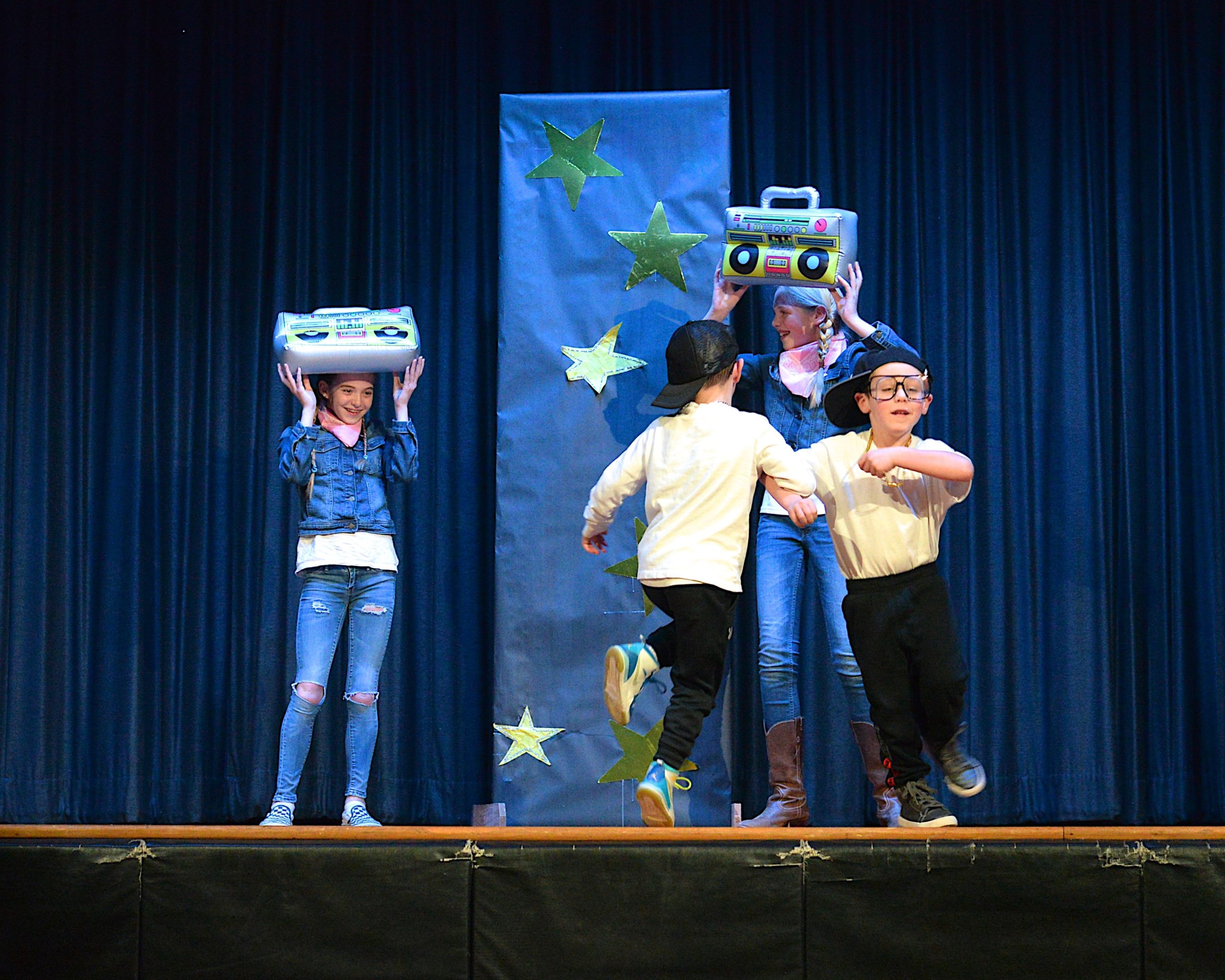 The Montauk School students were invited to participate in a Variety Show on Friday evening.  Riley Welsch, Maryjane Vickers, Cooper Meehan and Conor McCann performed. KYRIL BROMLEY 