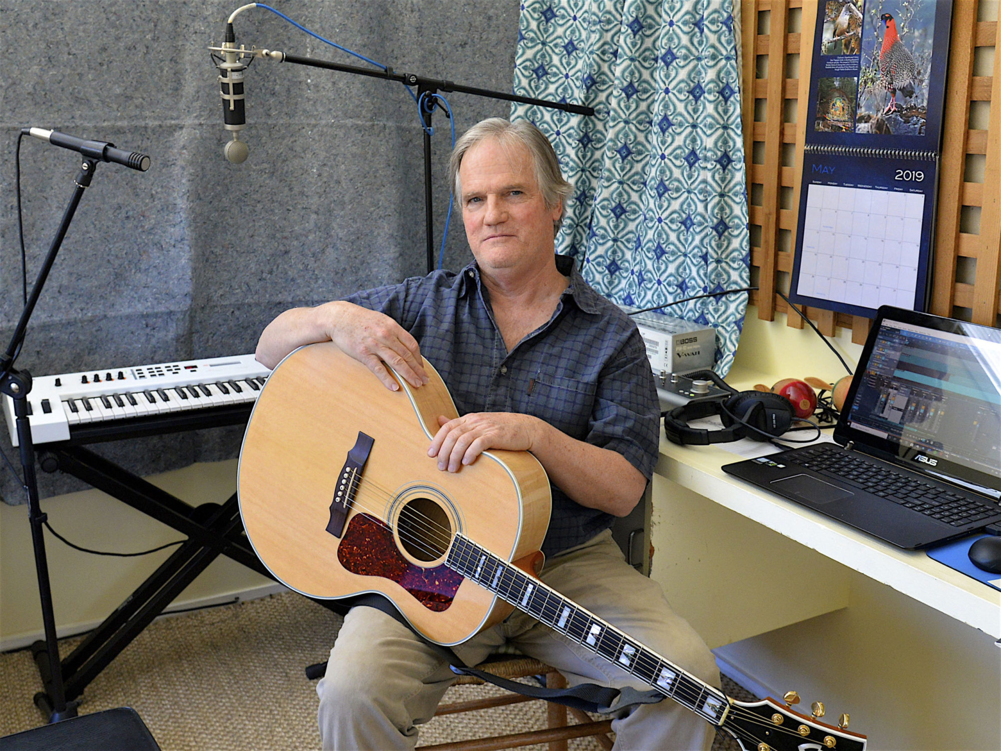 Randy Parsons in his home studio.      KYRIL BROMLEY