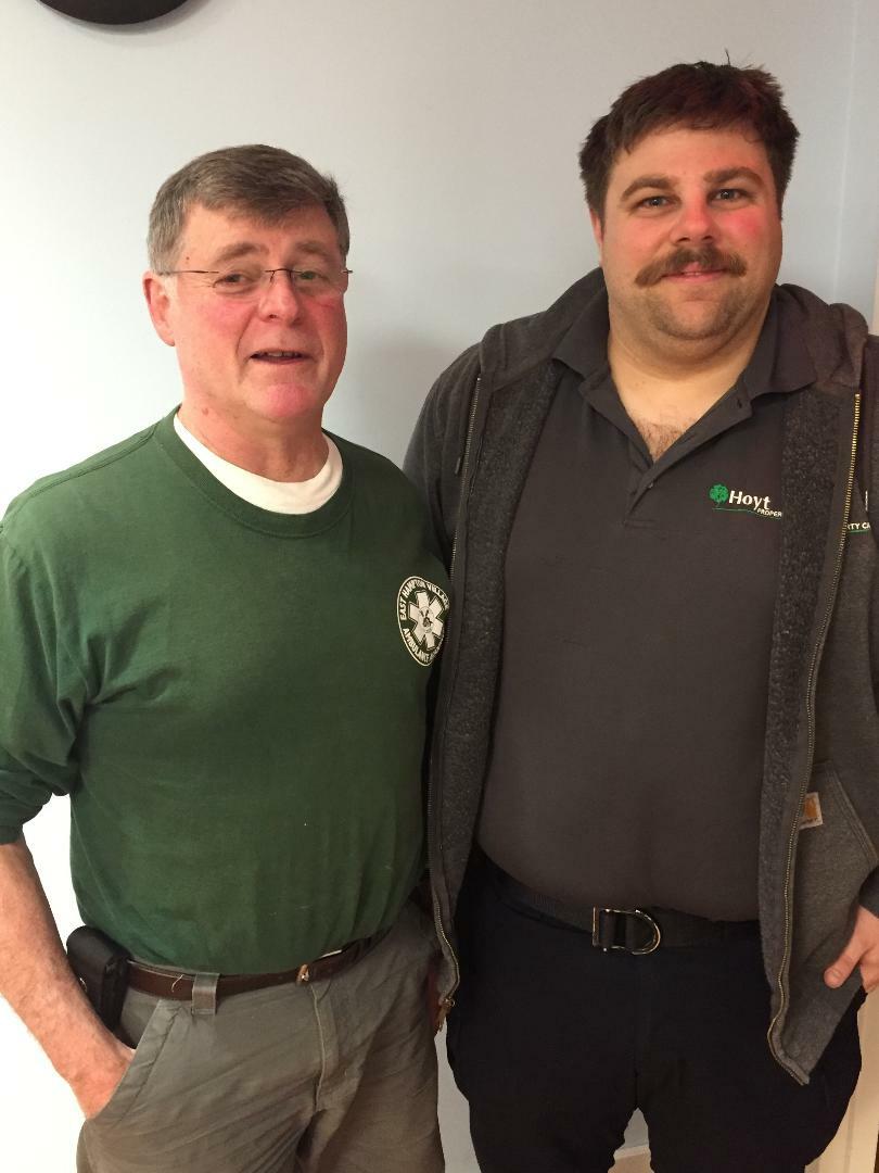 East Hampton Village Ambulance Association has named Paul D’Andrea, left, Member of the Year for 2019 and Ian Hoyt is the recipient of the EHVAA Chief’s Award. D’Andrea responded to 330 emergency calls last year. 