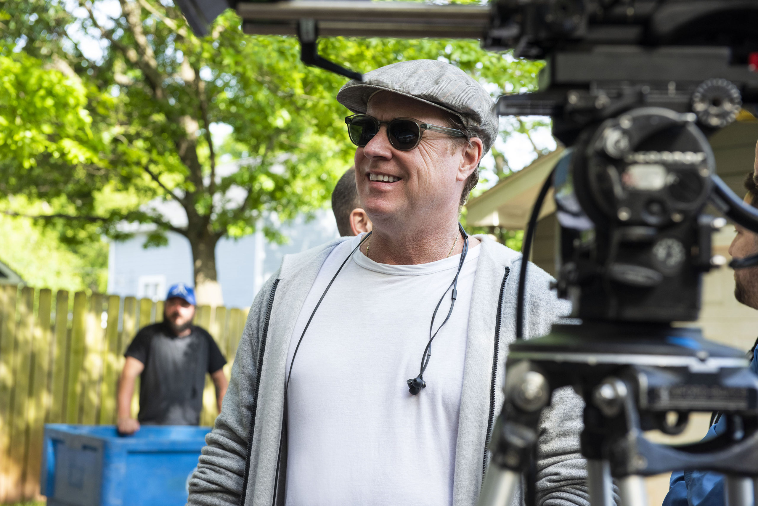 Director Chris Henchy on the set of 