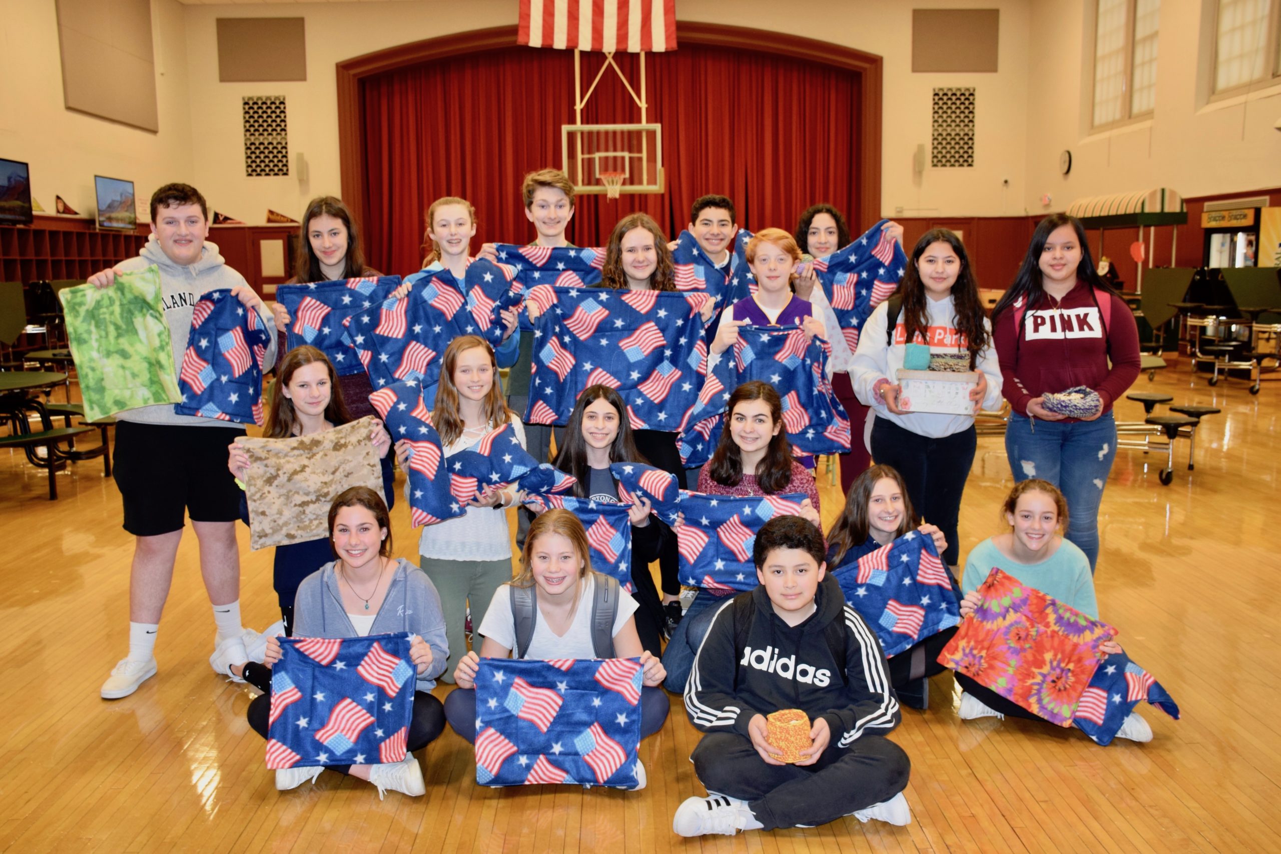Westhampton Beach Middle School students are doing their part to help animals injured in Australia’s devastating fires by sewing fleece crate blankets and crocheting bird and small animal nests. All of the items will be delivered to Australia through the Animal Rescue Collective Craft Guild.