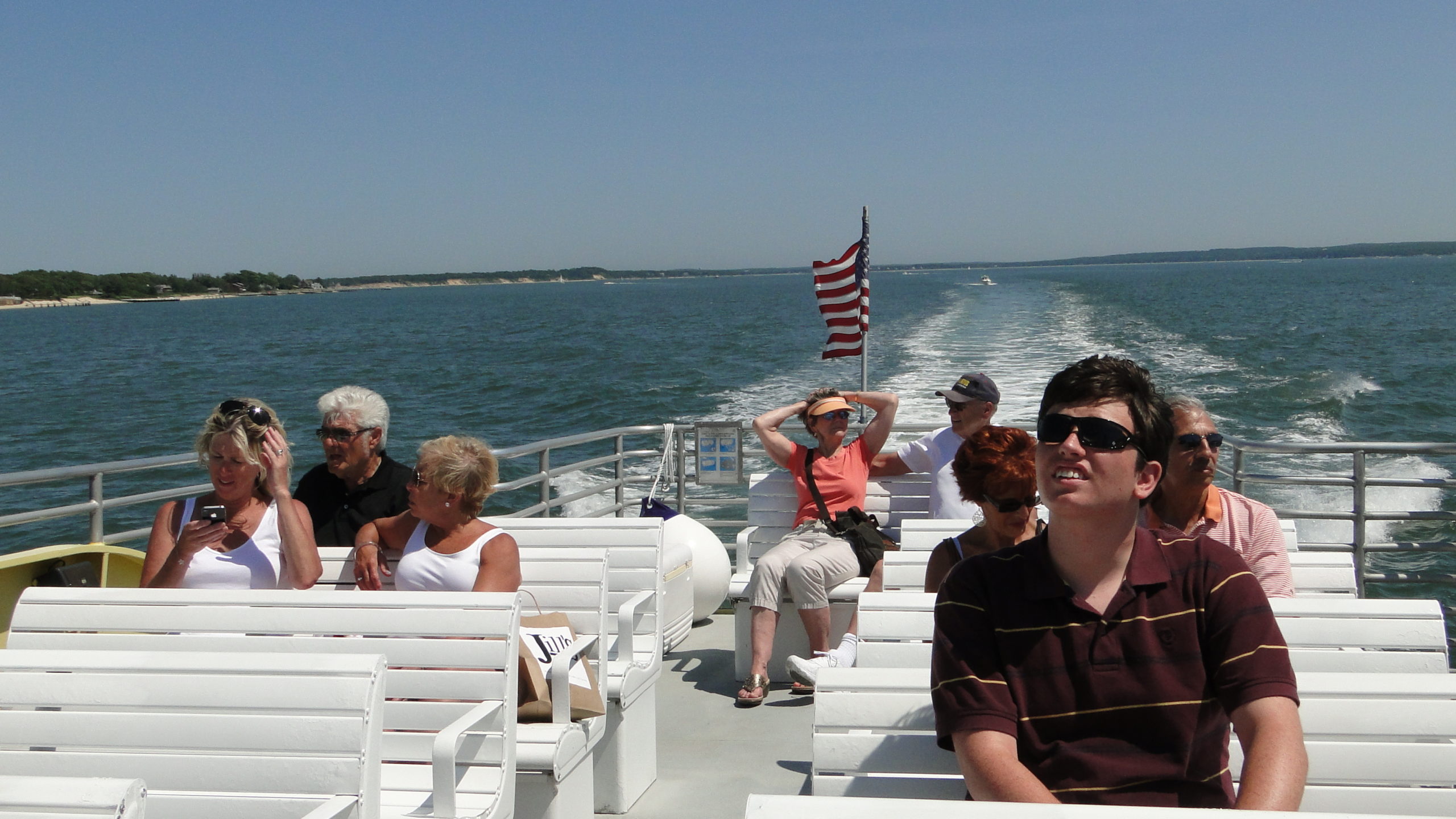 The Peconic Jitney, which ran a successful pilot service between Sag Harbor and Greenport in 2012, is hoping to return on a permanent basis.    PRESS FILE