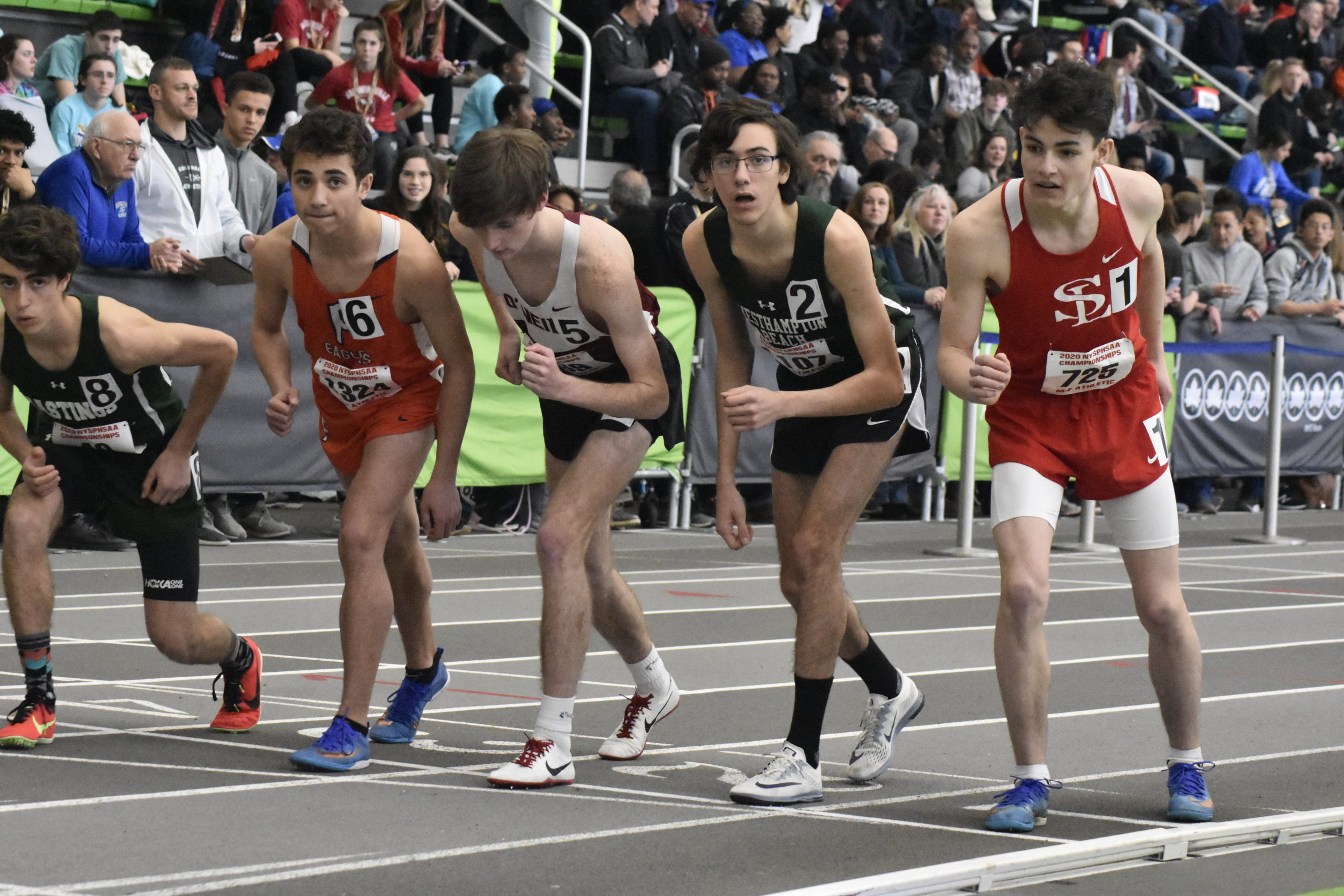 Westhampton Beach sophomore Gavin Ehlers is set to begin the 3,200-meter race at the New York State Indoor Track and Field Championships on Saturday.