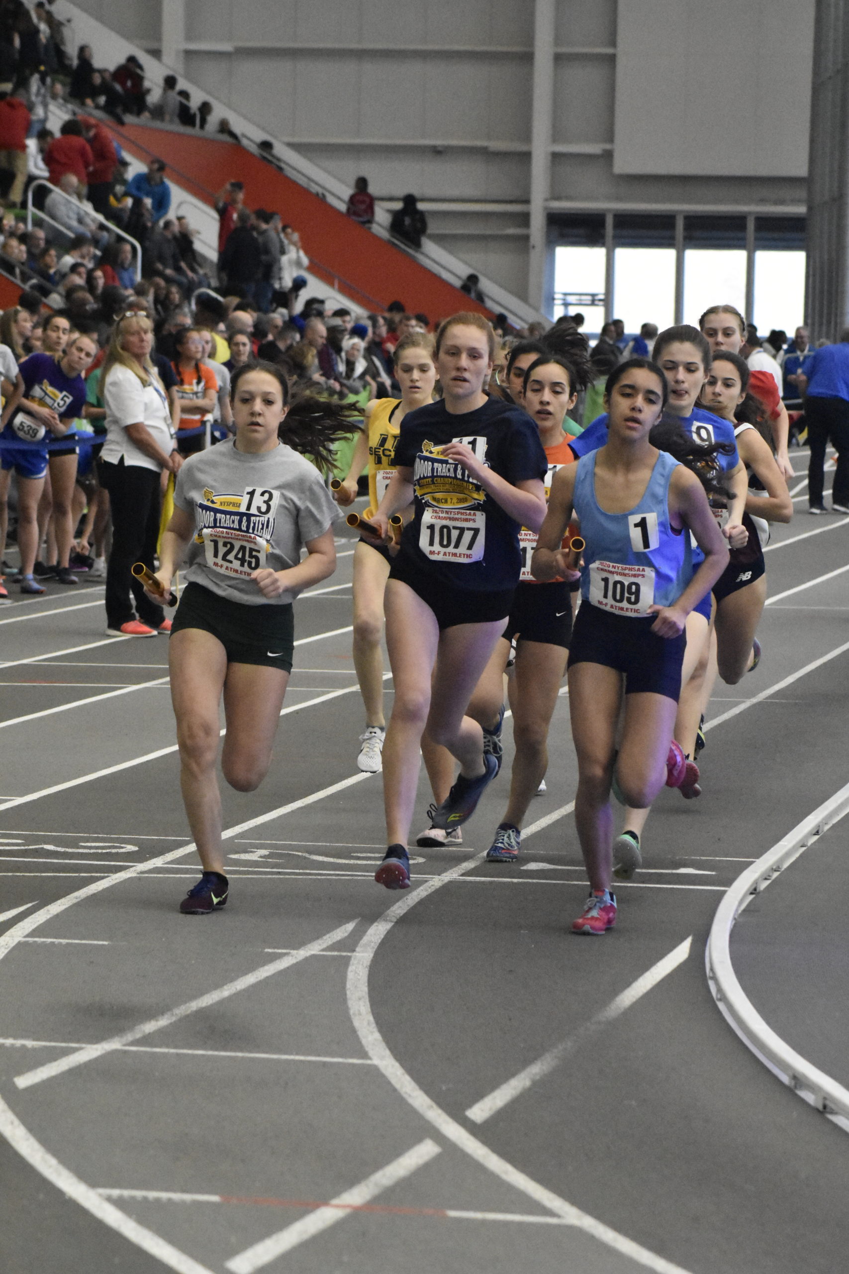 Westhampton Beach junior Jackie Amato was the lead runner for Section XI's intersectional distance medley relay team.