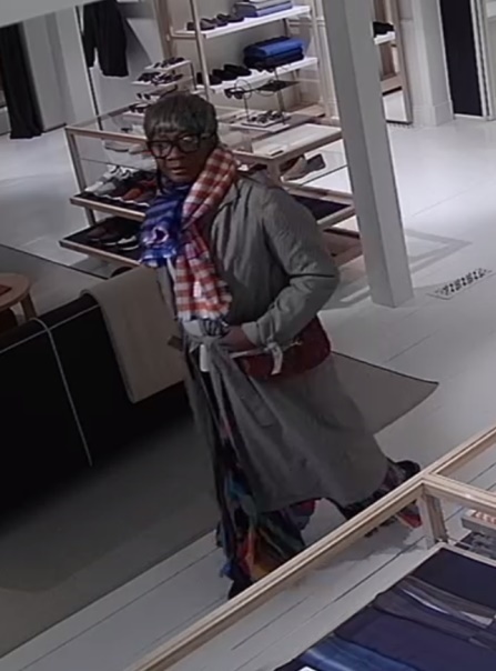 Police are looking for information on this woman, who they say stole a cashmere coat from an East Hampton Village store in early March. 