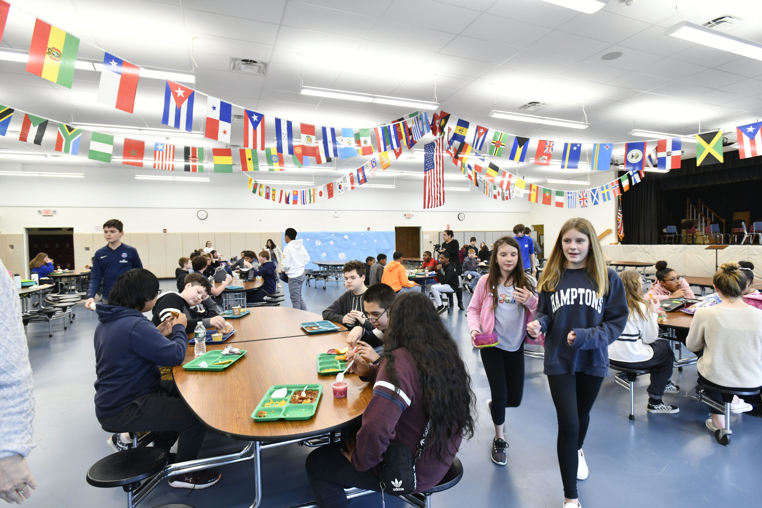 Lunch at Southampton Intermediate School.  DANA SHAW