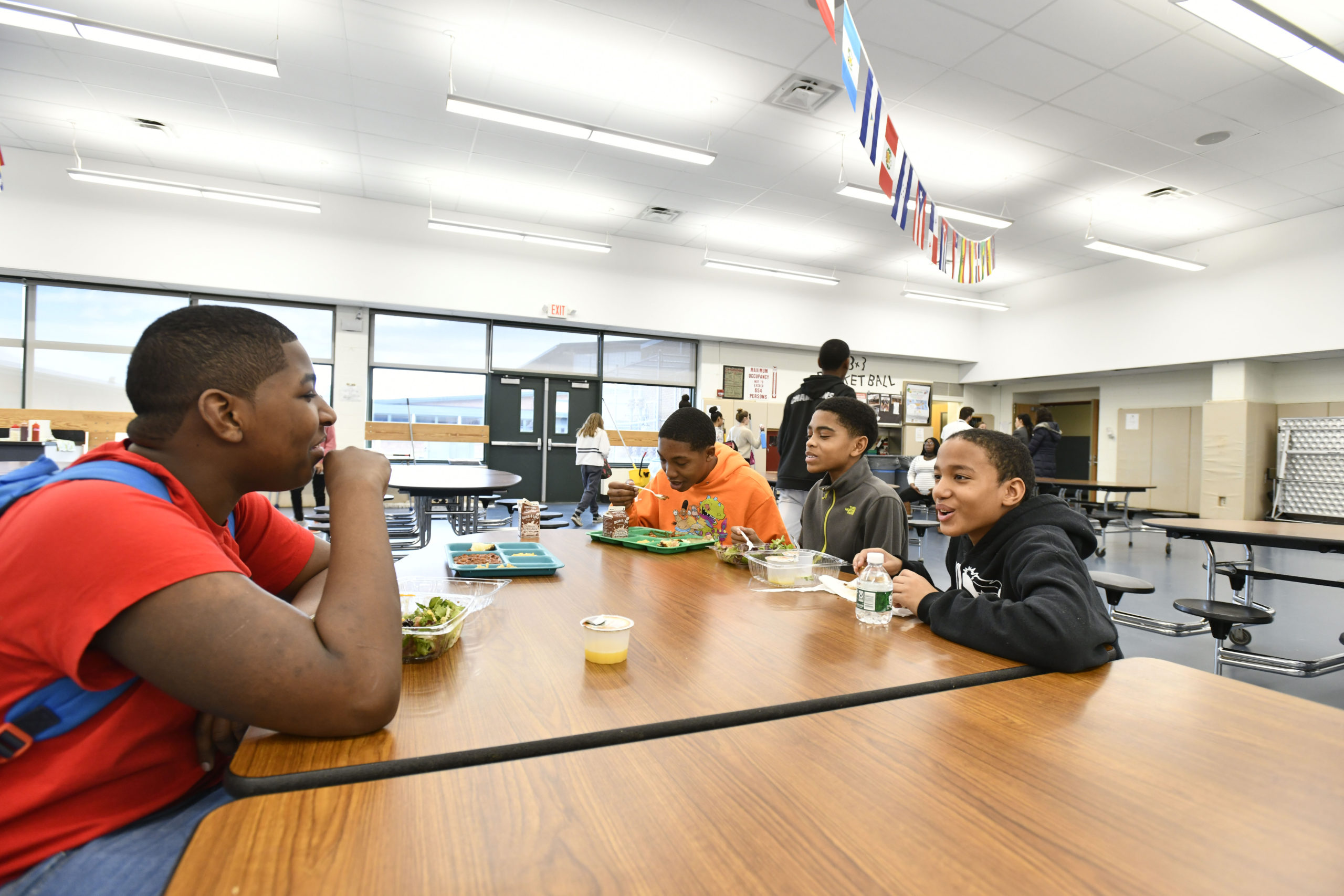 Lunch at Southampton Intermediate School.  DANA SHAW