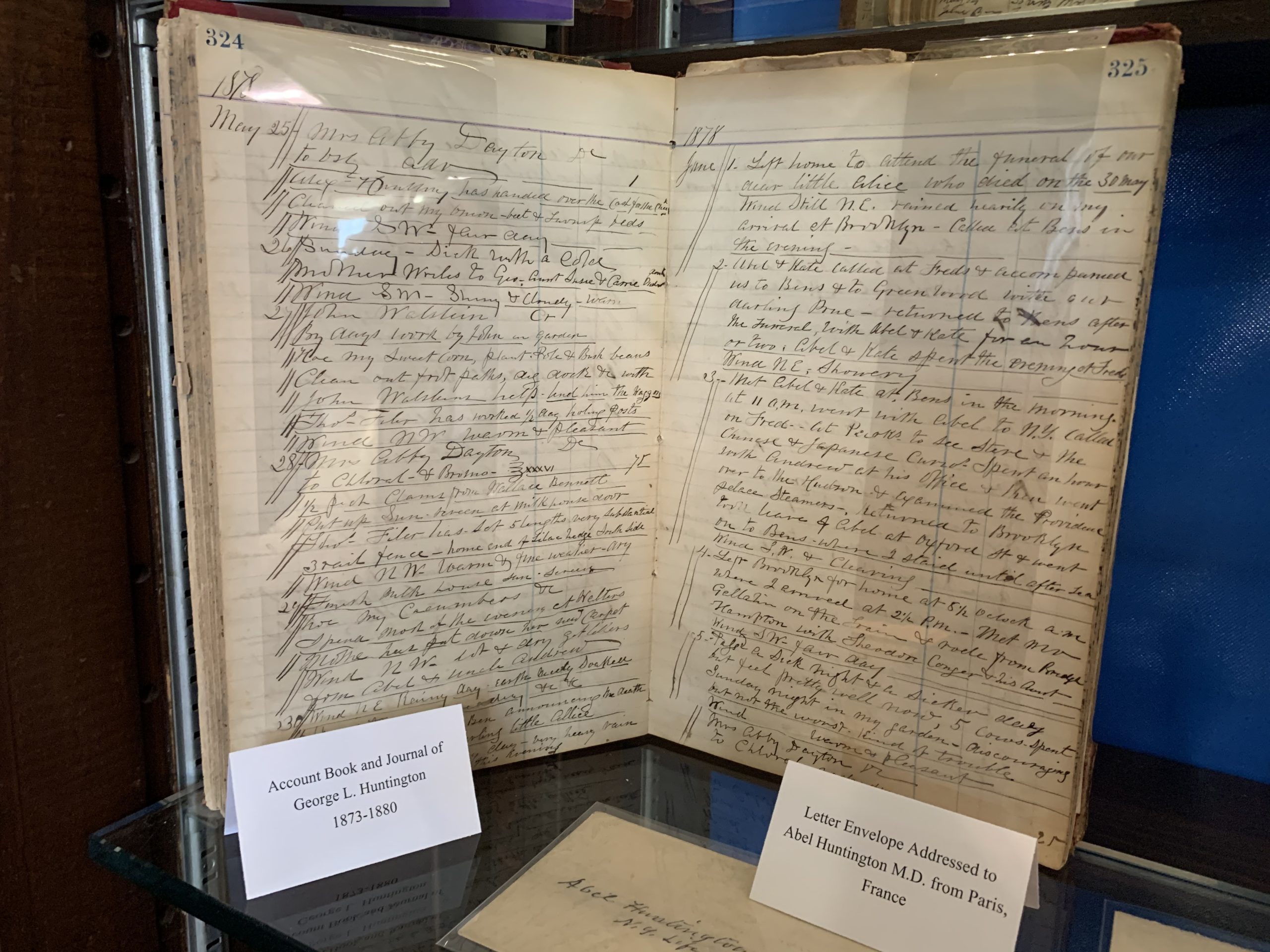 Account Book and Journal of Dr. George L. Huntington, 1873-1880, which contained information that helped his son recognize Huntington's Disease. 