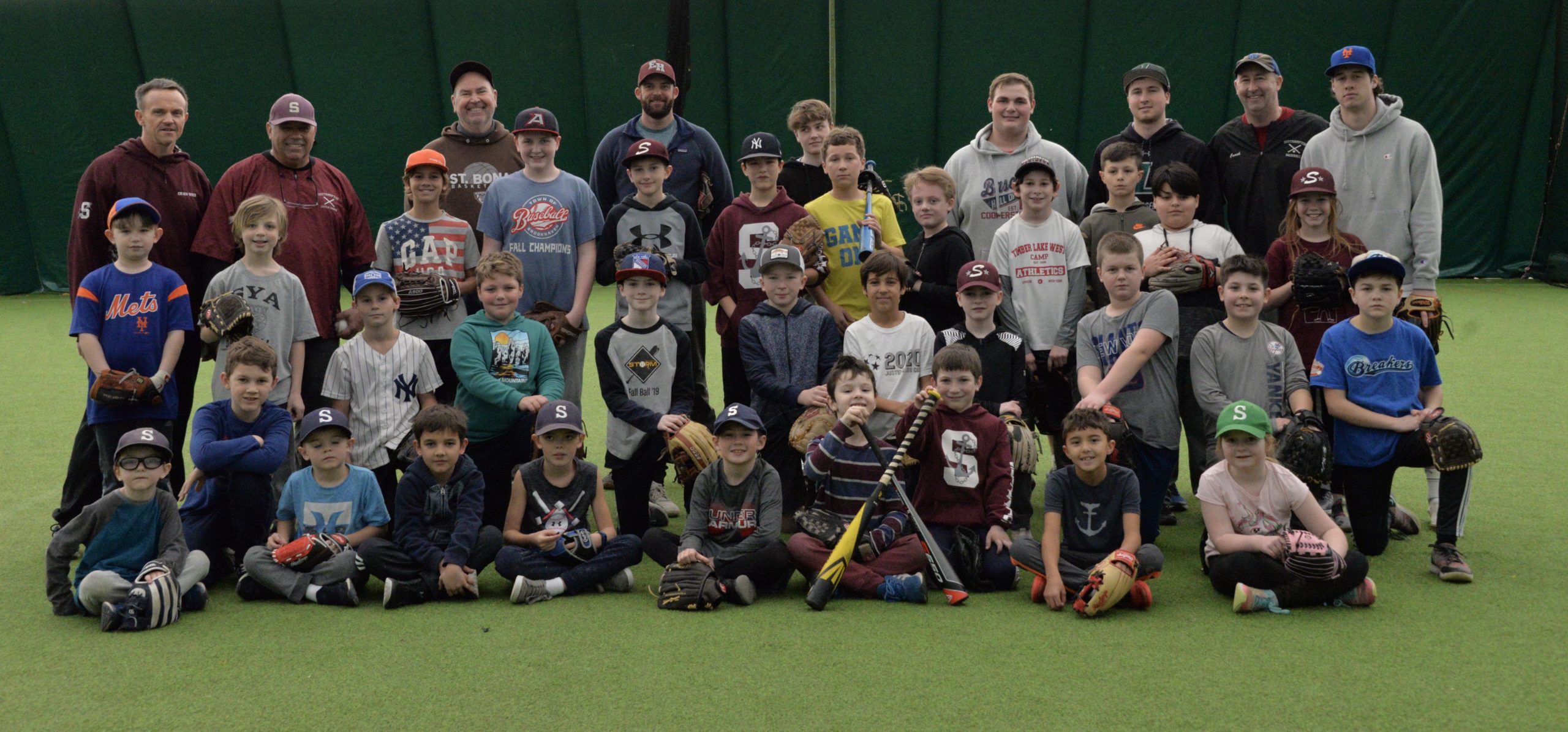 Boys and girls are getting ready for a new season of Southampton Little League by participating in winter clinics. MICHELLE MALONE  