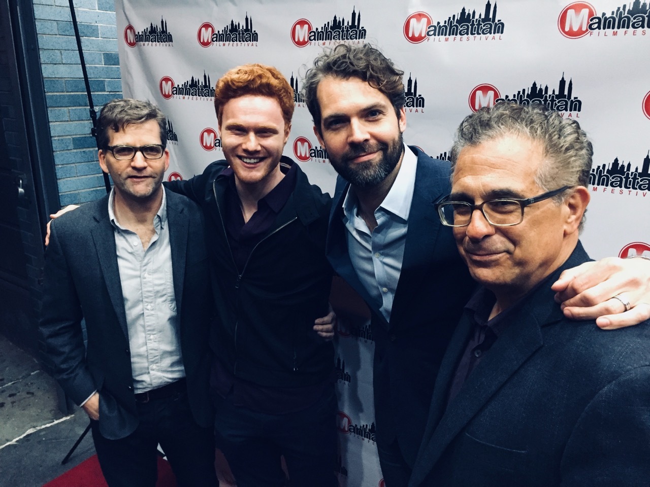 From left, director and co-creator Shannon Goldman, actor Nicholas Barasch, actor Rob Hancock, and writer and co-creator Tony Spiridakis at the Manhattan Film Festival where 