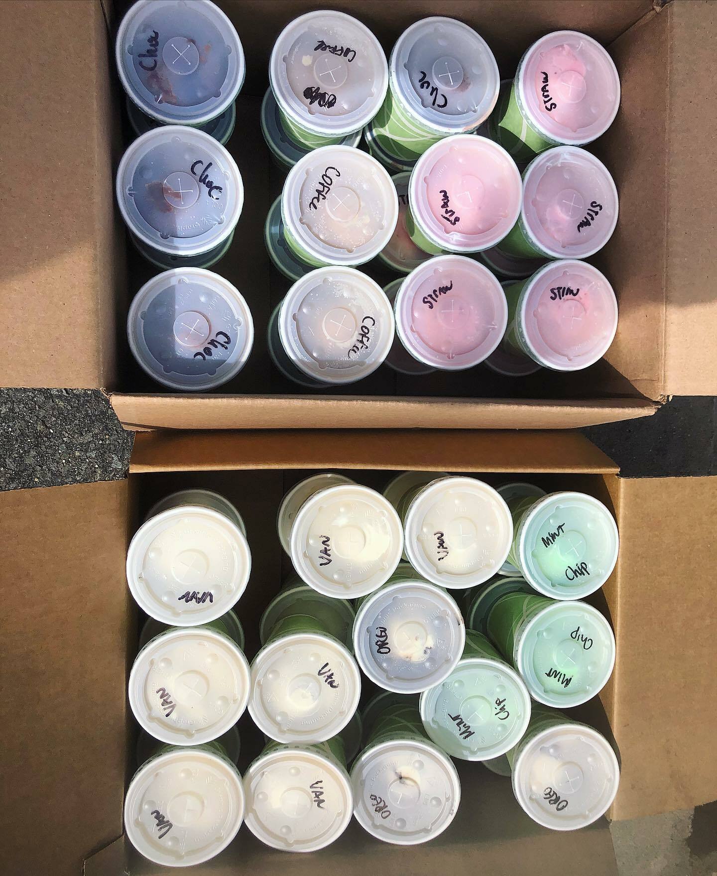 Sip n Soda in Southampton Village donated 200 cups of ice cream to healthcare workers earlier this week. 