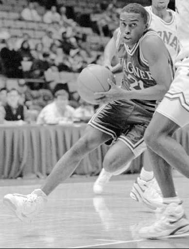 Bobby Hopson in action during his four-year career at Wagner College. COURTESY WAGNER COLLEGE
