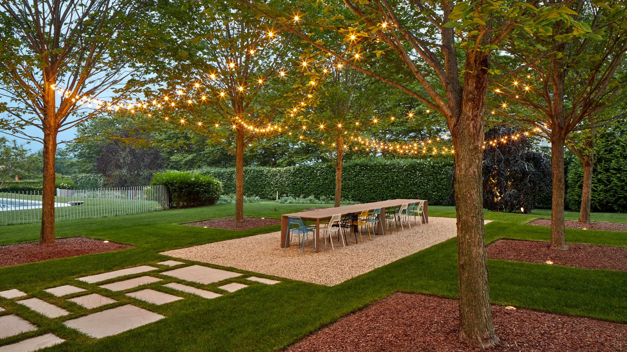 Lighting in another way to enjoy outdoor space into the evening hours. 