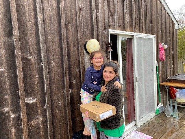 Students in the Bridgehampton School's elementary grades receiced Chromebook computers to help them continue their studies during coronavirus pandemic school closure. COURTESY BRIDGEHAMPTON SCHOOL