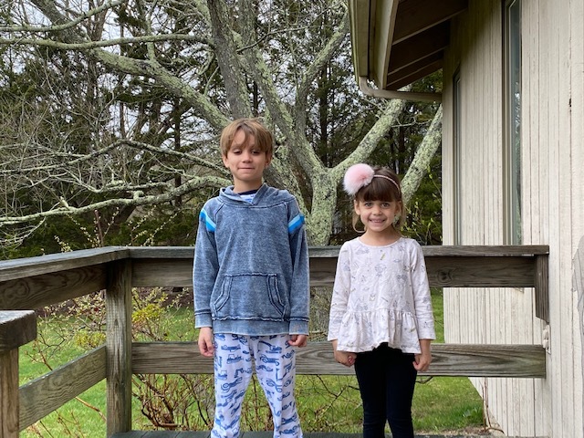 Students in the Bridgehampton School's elementary grades receiced Chromebook computers to help them continue their studies during coronavirus pandemic school closure. COURTESY BRIDGEHAMPTON SCHOOL