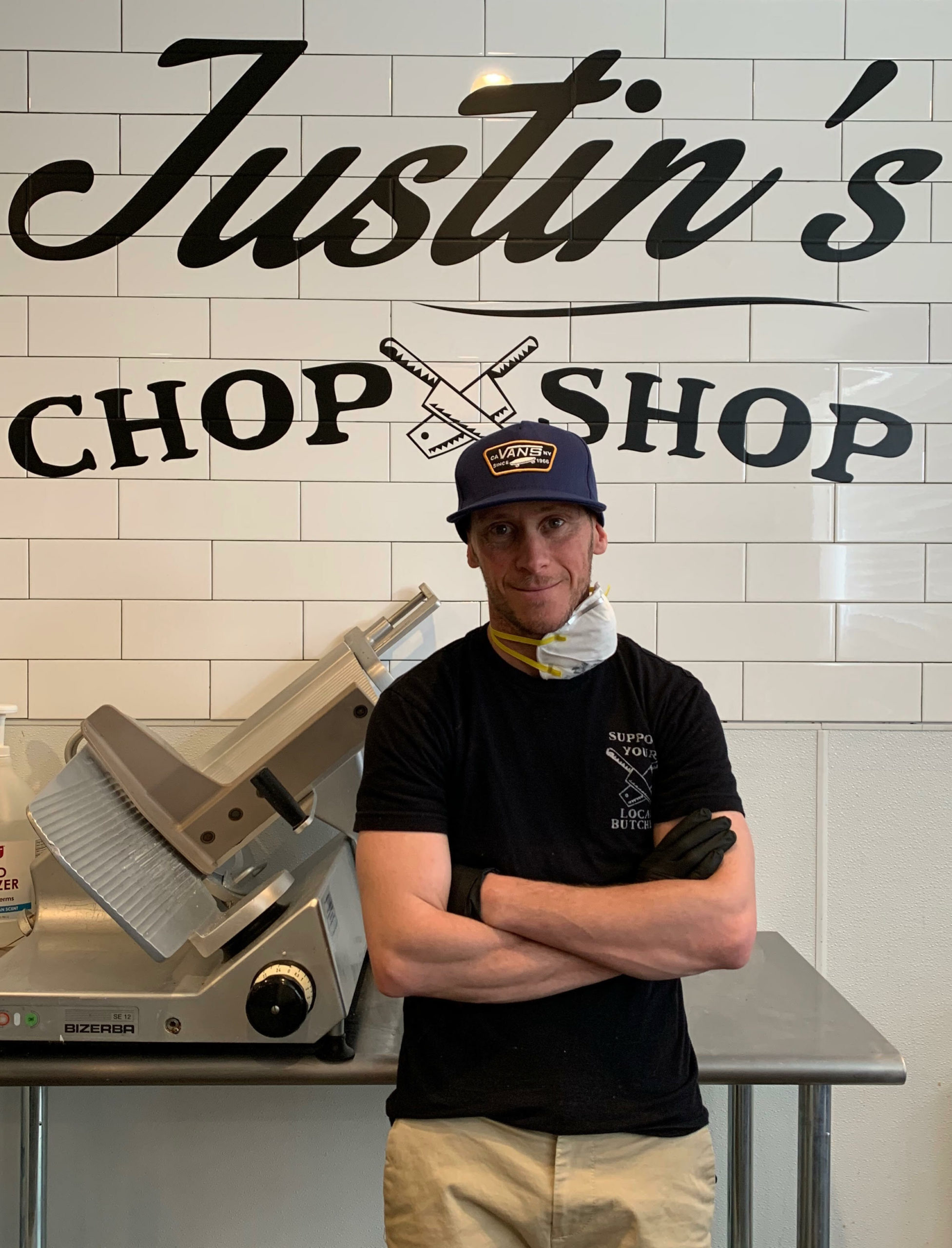 Justin DeMarco at Justin's Chop Shop.