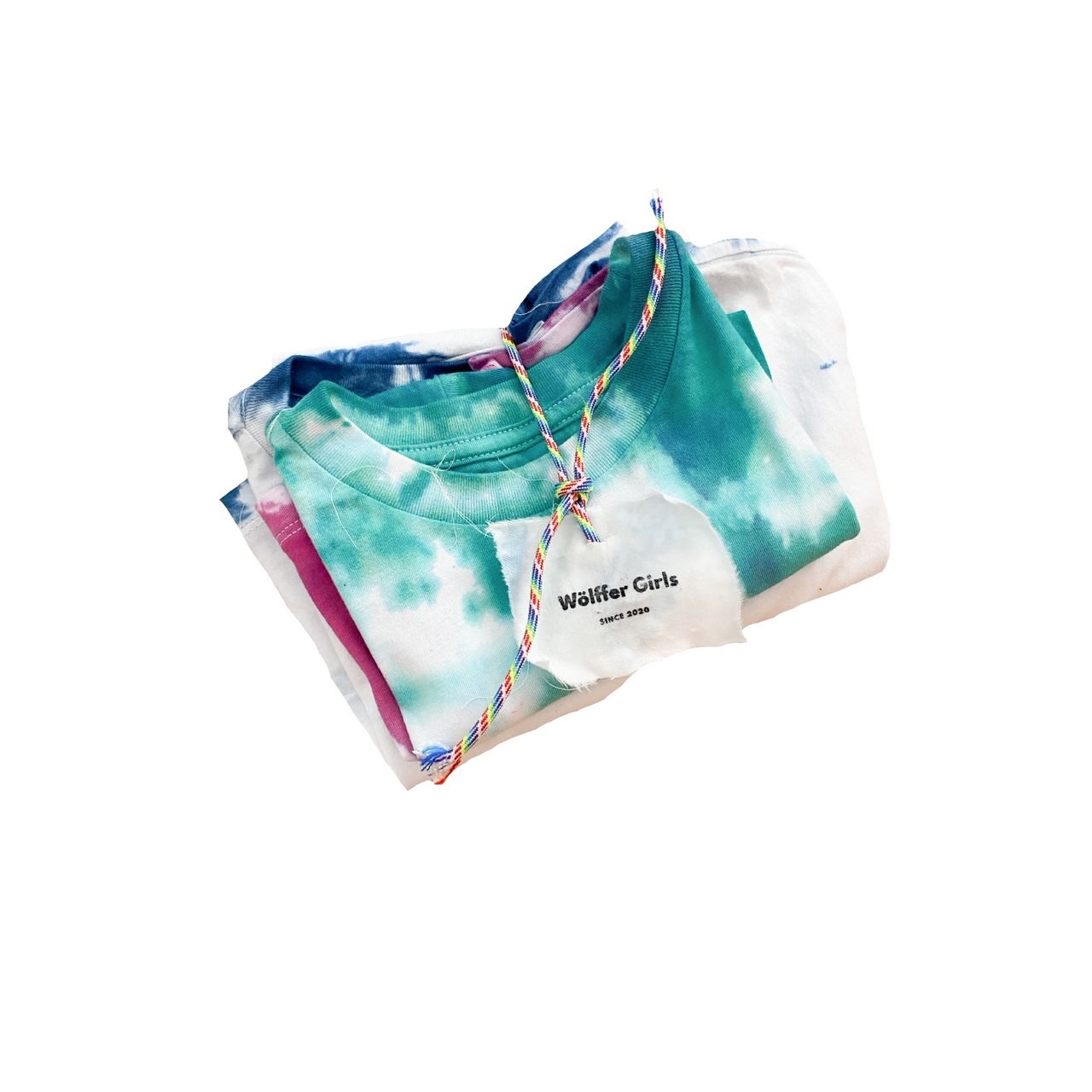 Wolffer Girls tie-dye shirts. 