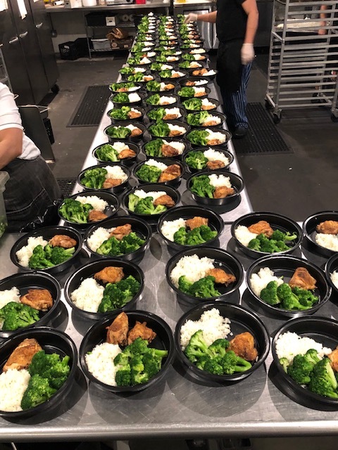 Meals are prepared for distribution to local food pantries. COURTESY HAMPTONS ART CAMP