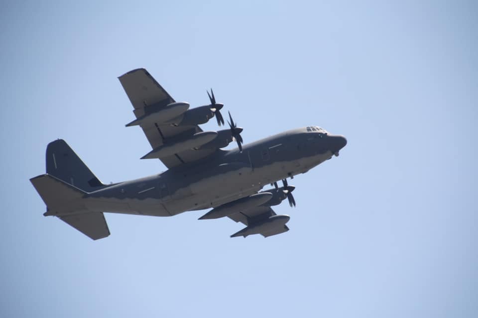 The 106th Rescue Wing paid tribute to healthcare workers with a flyover on Friday. 