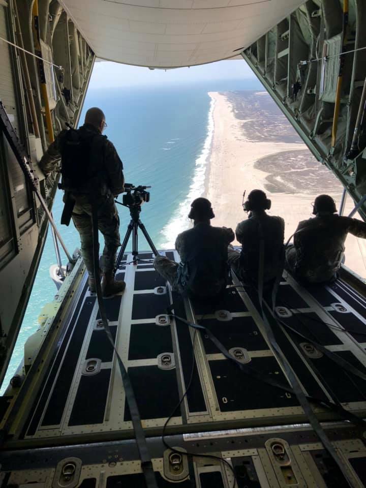 Member os the 106th Rescue Wing during Friday's flyover. 