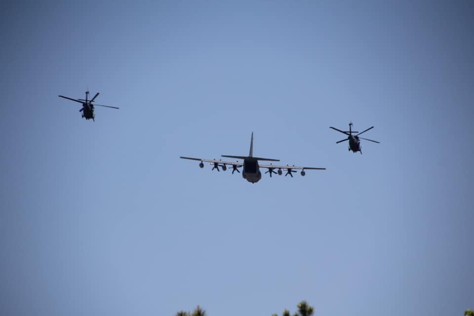 Flying over Long Island Friday. 