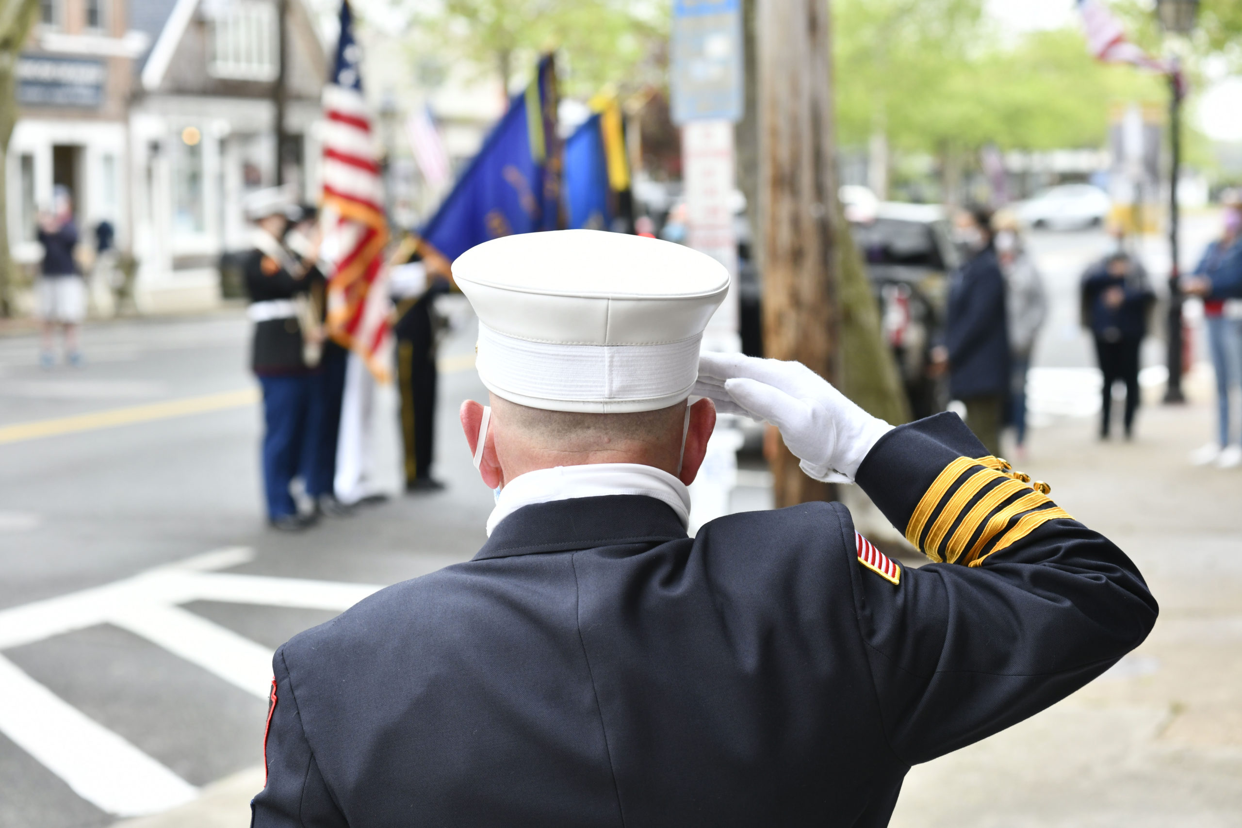 Memorial Day observances in Sag Harbor on Monday.