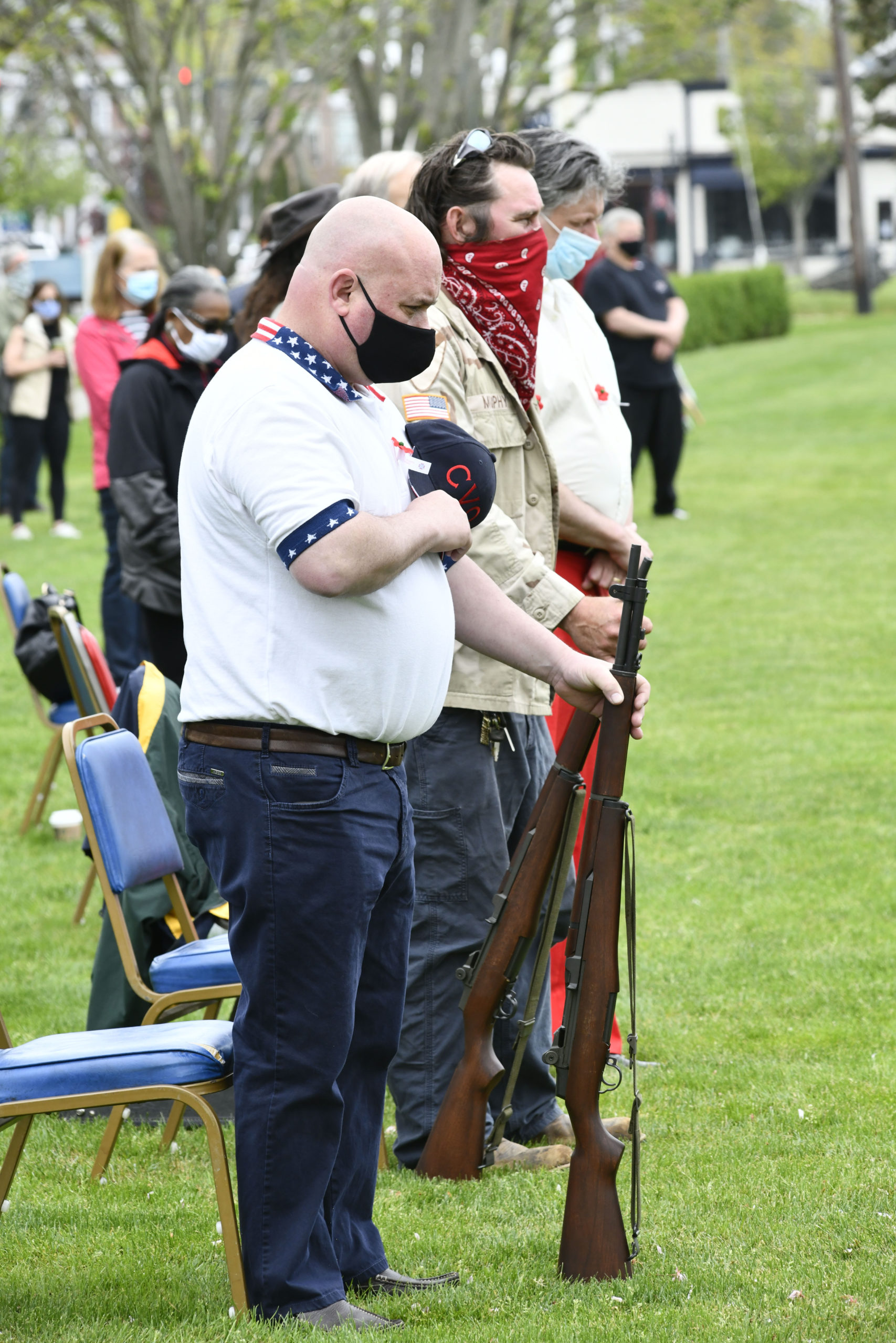 Memorial Day observances in Agawam Park in Southampton Village on Monday.